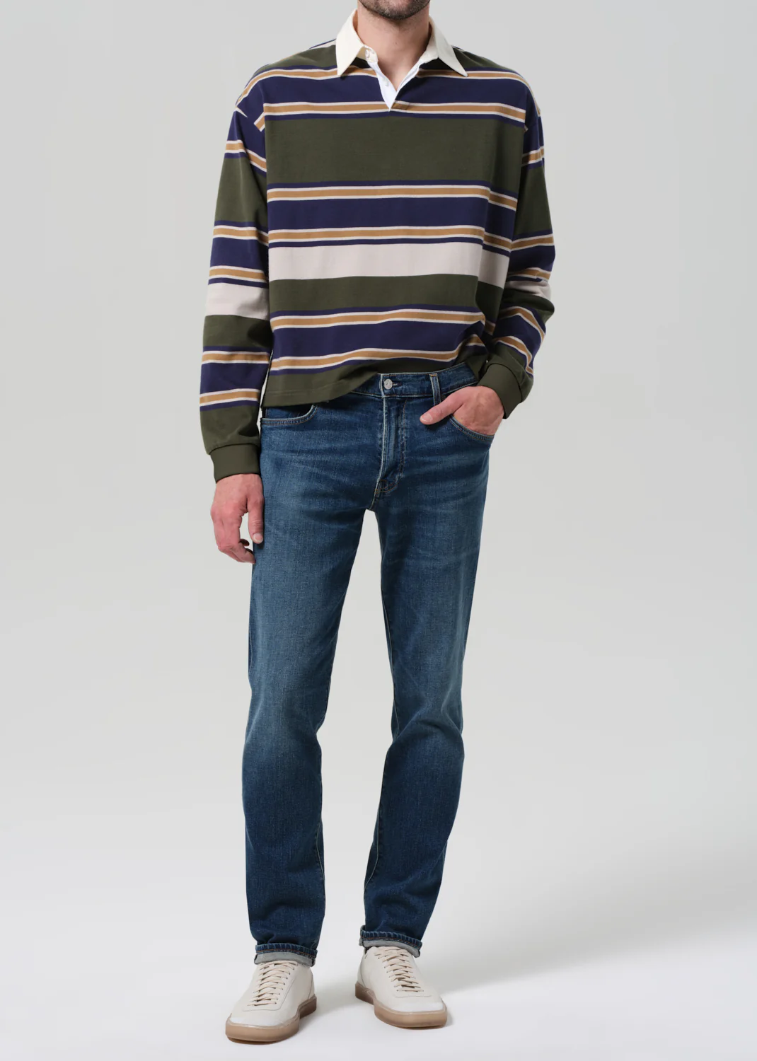 Adler Slim Cashmere Denim in Cyrus - Image 2