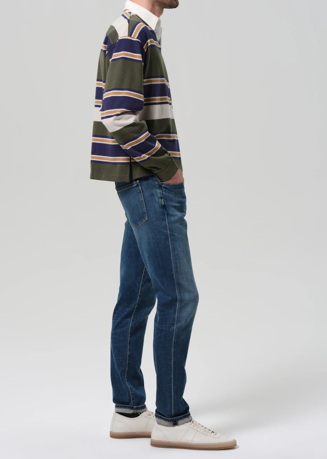 Adler Slim Cashmere Denim in Cyrus - Image 4