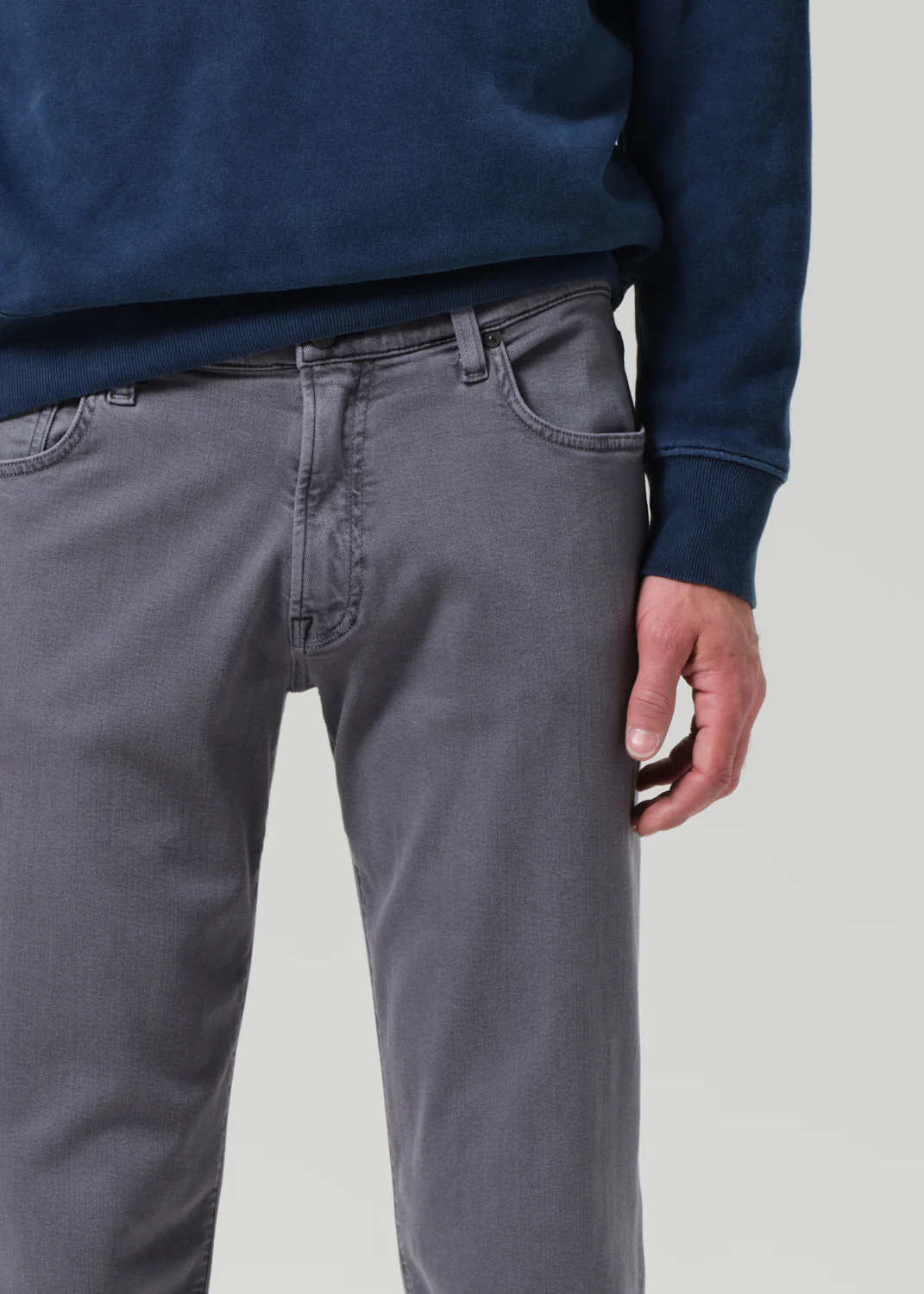 Adler Slim Soft Weft in Steel Grey - Image 6