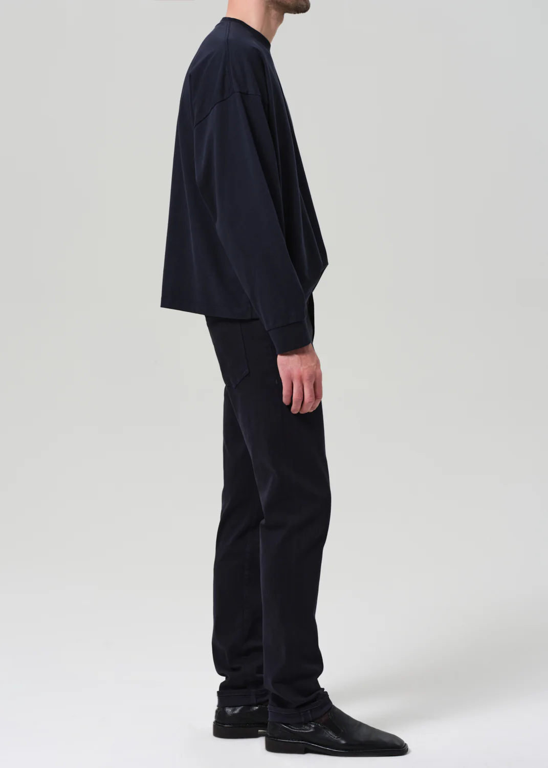 Adler Slim Soft Weft in True Navy - Image 4