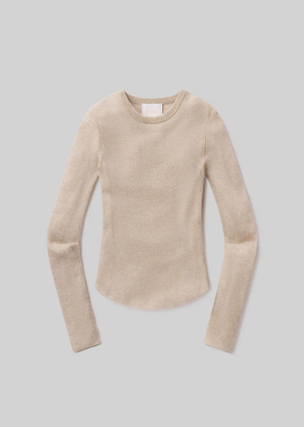 Alessia Crewneck Sweater in Oatmeal - Image 6