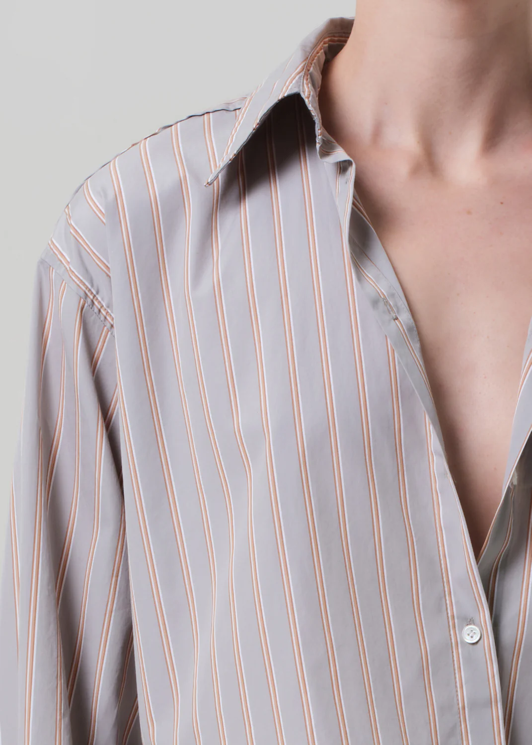 Ana Cropped Shirt in Noble Stripe - Image 4