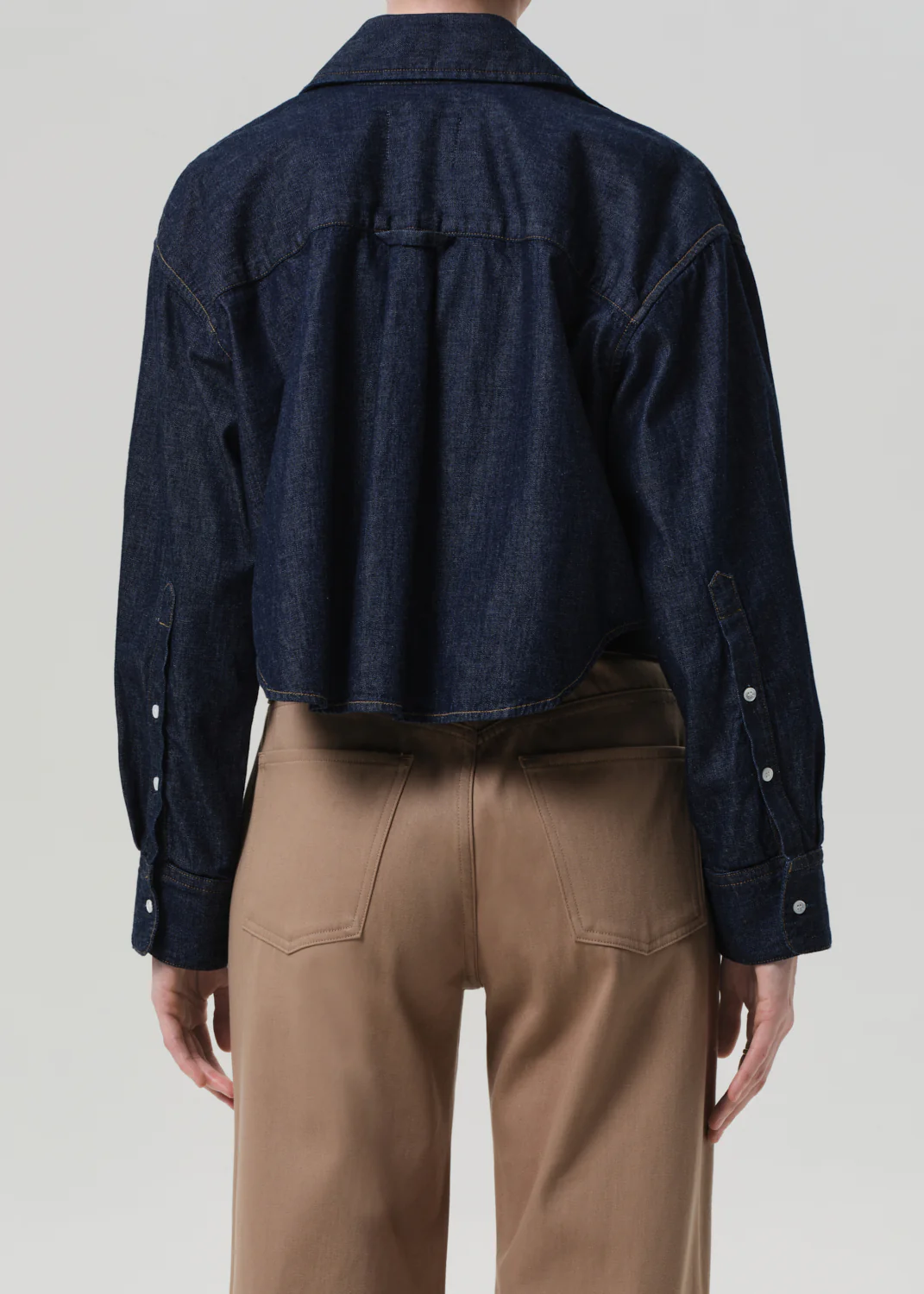 Ana Cropped Shirt in Piave - Image 2