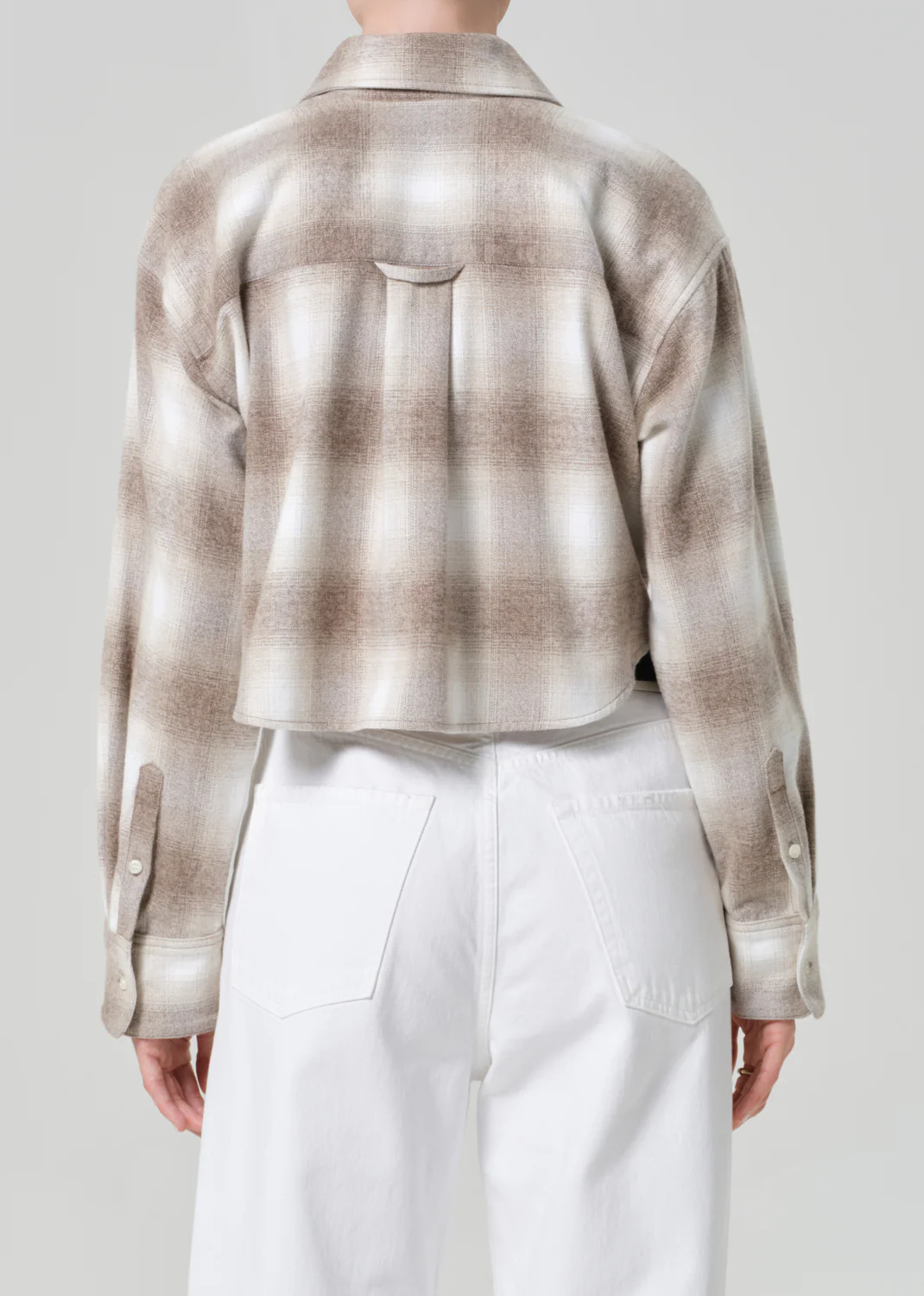 Ana Cropped Shirt in Schiffer Plaid - Image 2