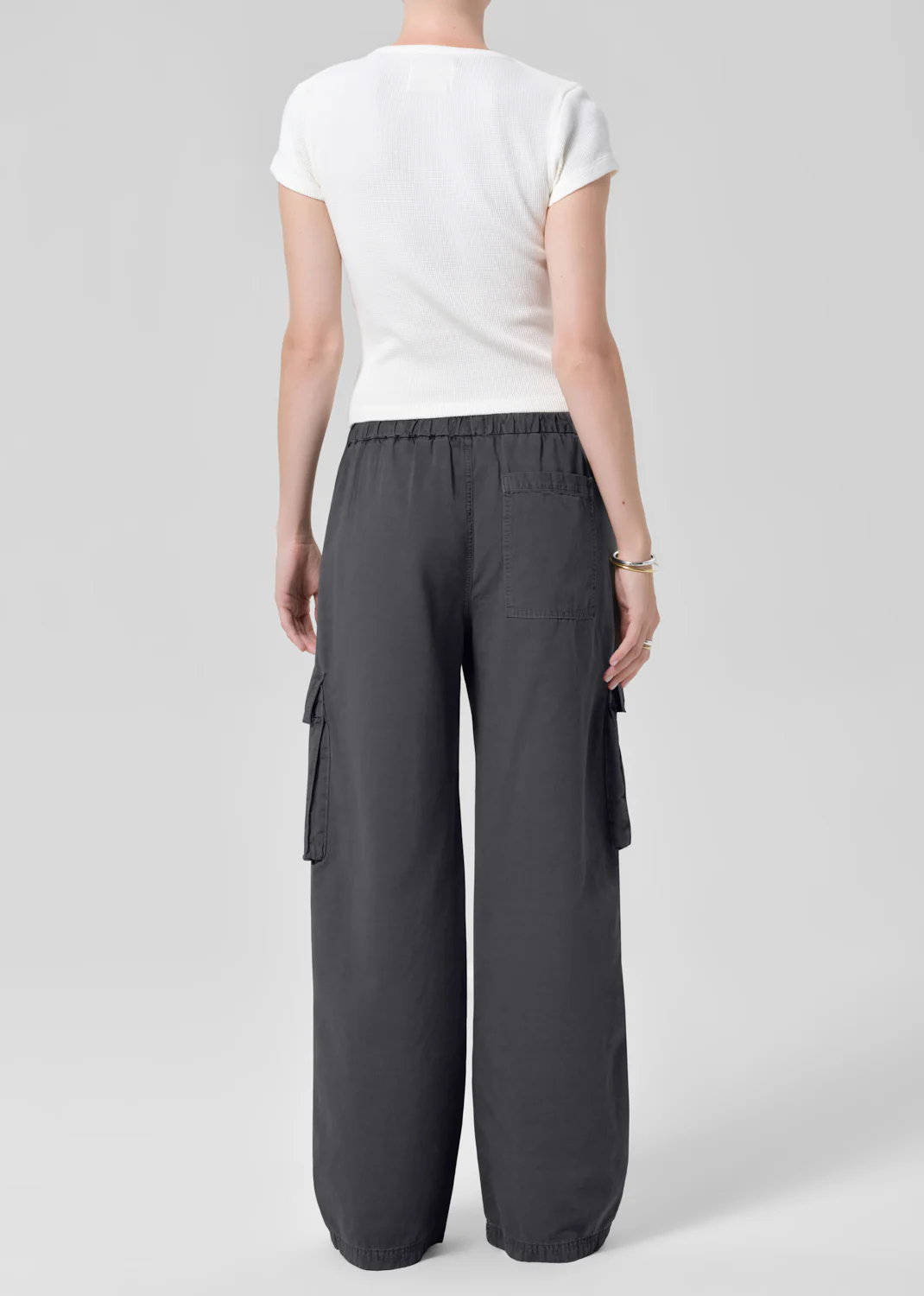 Andira Pull On Pant in Charcoal - Image 2