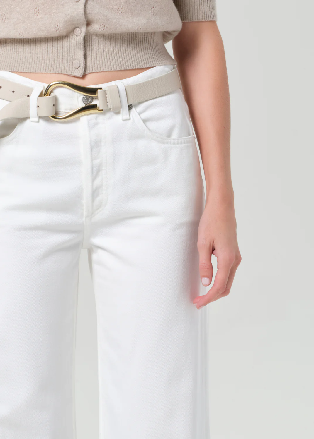 Annina Straight Leg 30" in Soft White - Image 4