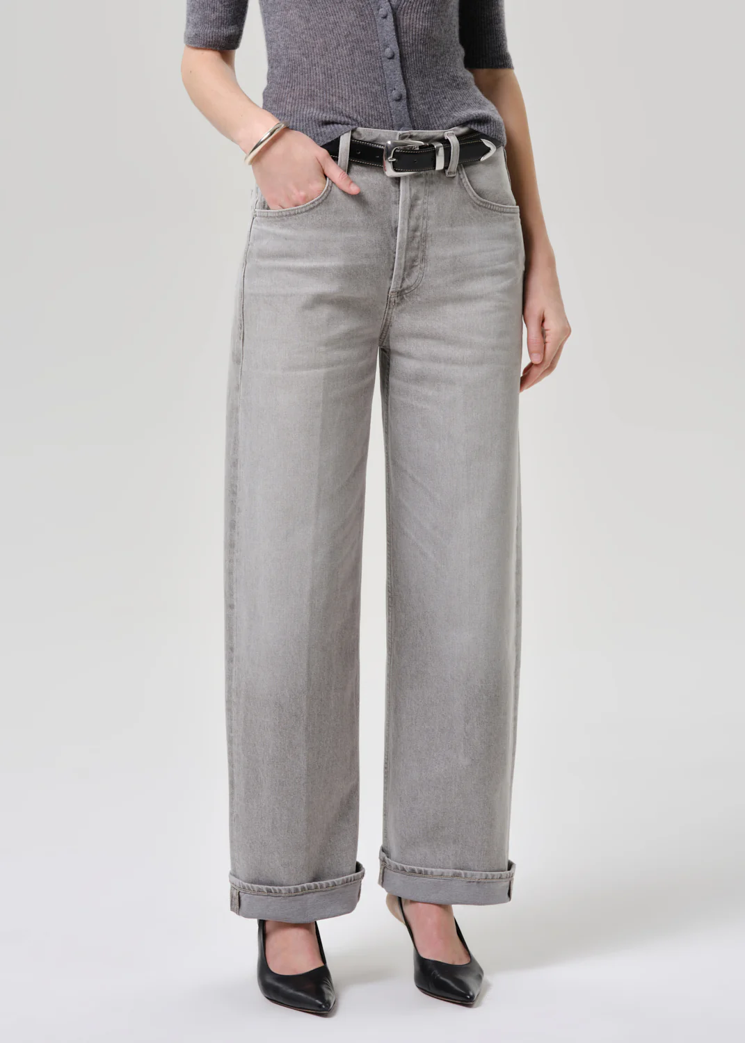 Ayla Baggy in Quartz Grey - Image 4