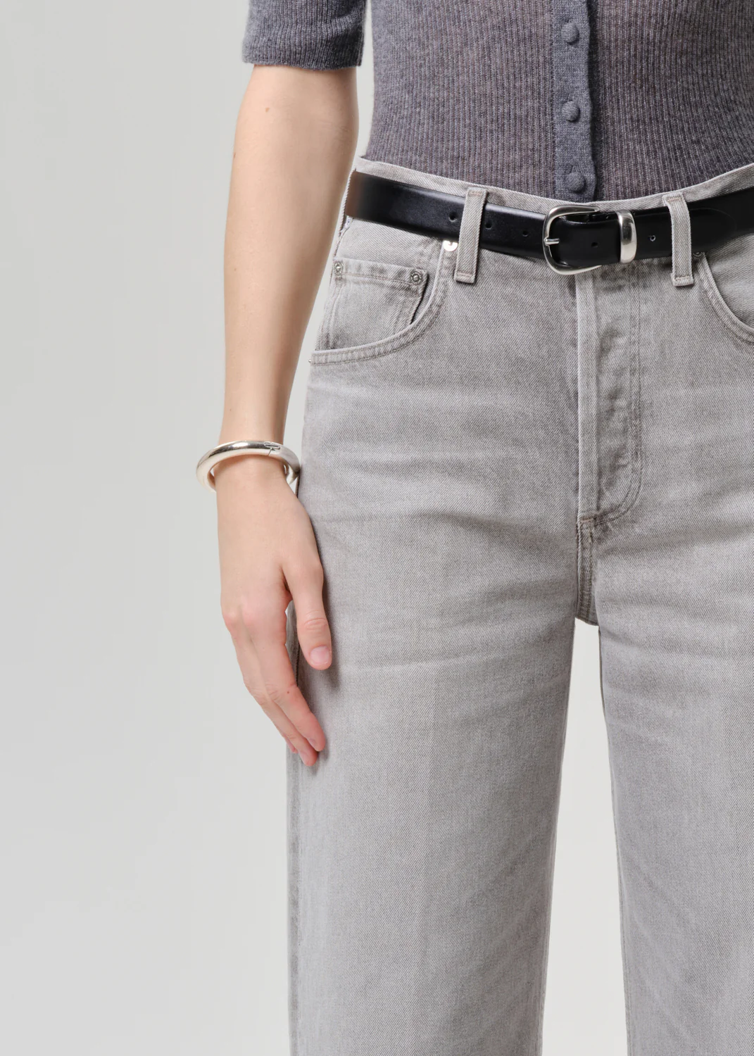 Ayla Baggy in Quartz Grey - Image 5