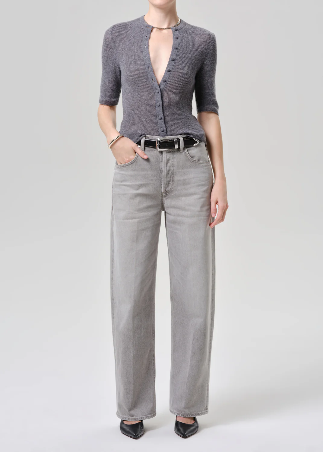 Ayla Baggy in Quartz Grey - Image 6