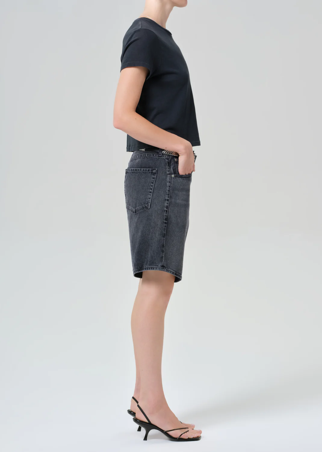 Ayla Short in Vintage Black - Image 3