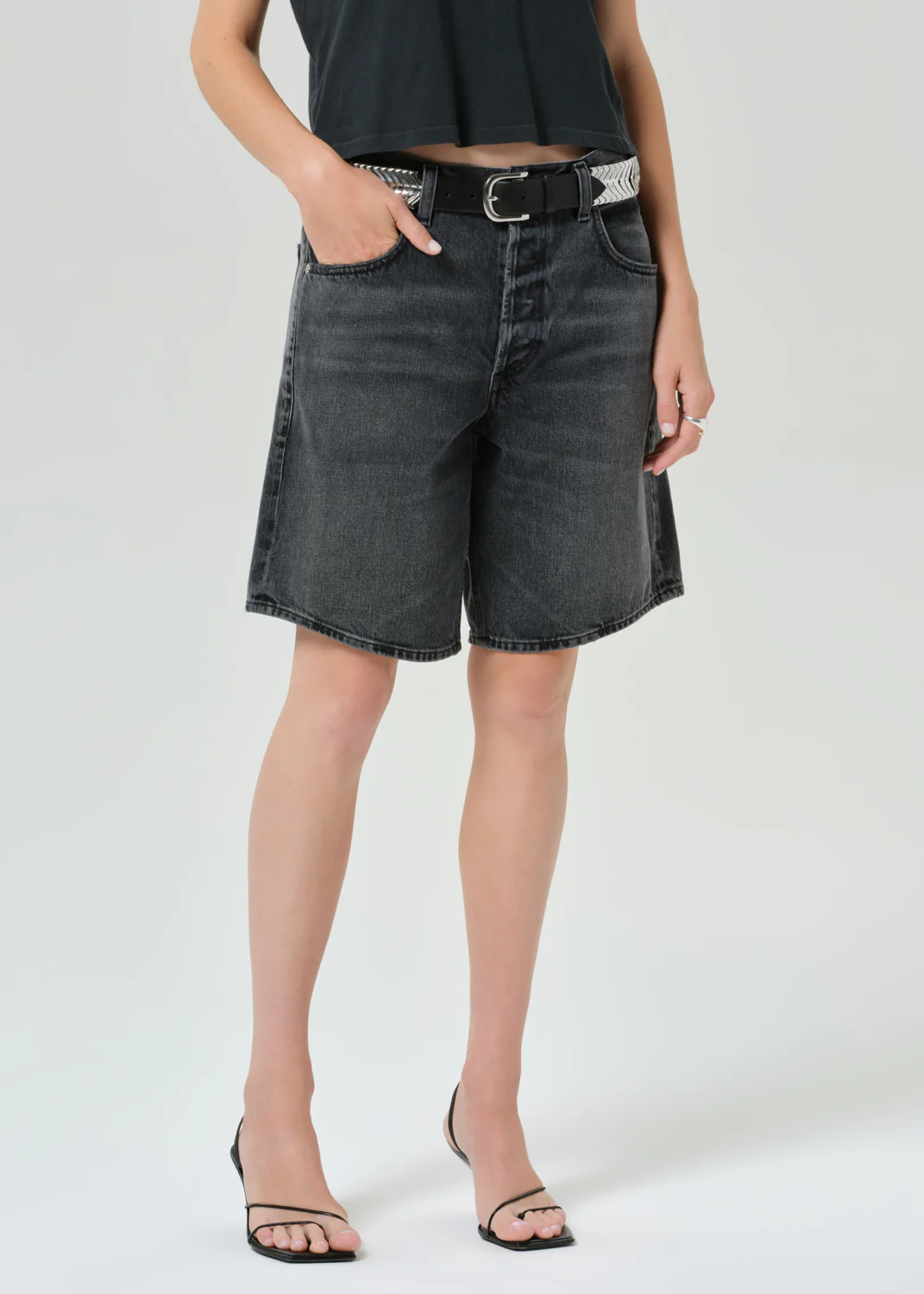Ayla Short in Vintage Black - Image 4