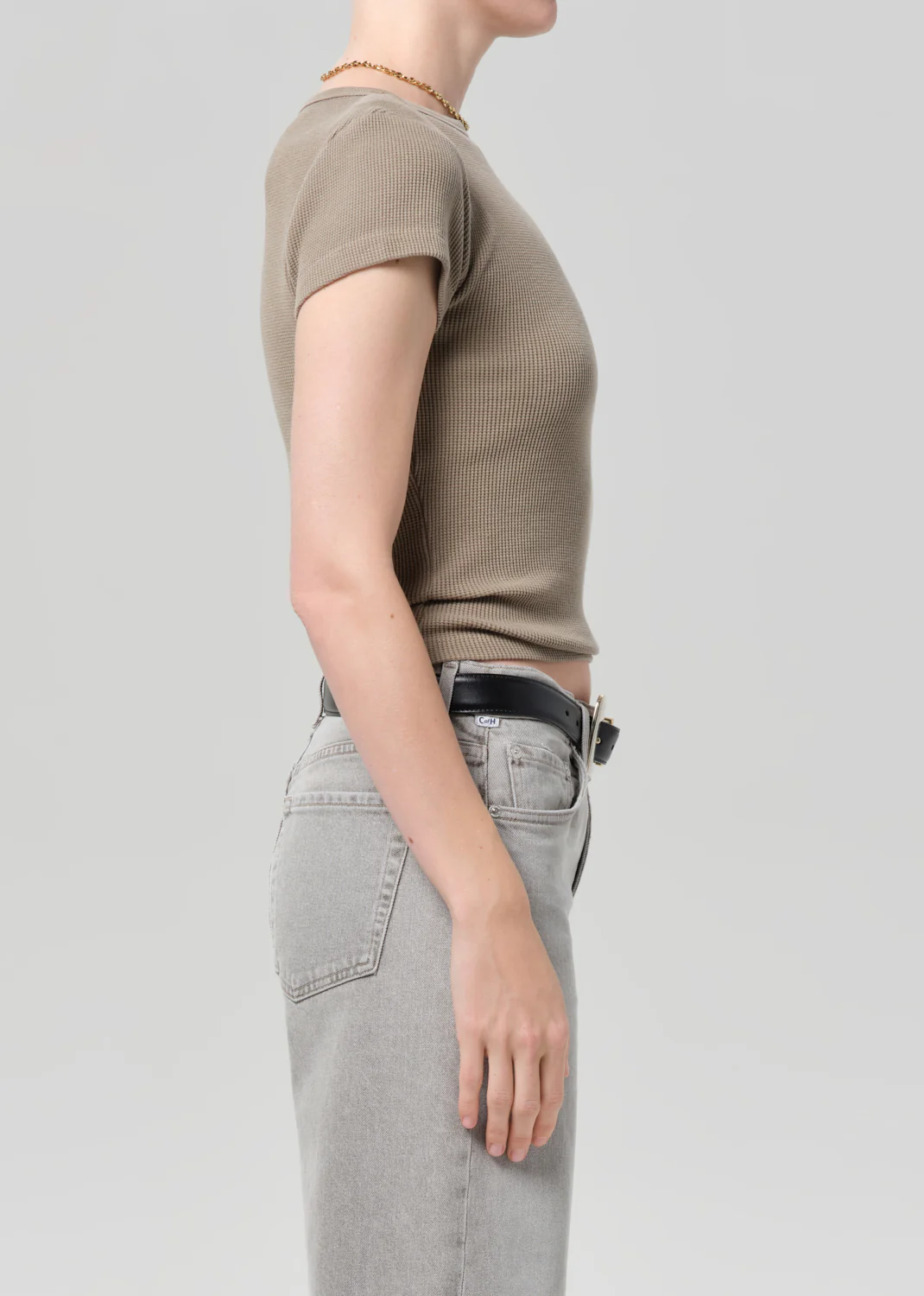 Baby Waffle Tee in Bezal - Image 3