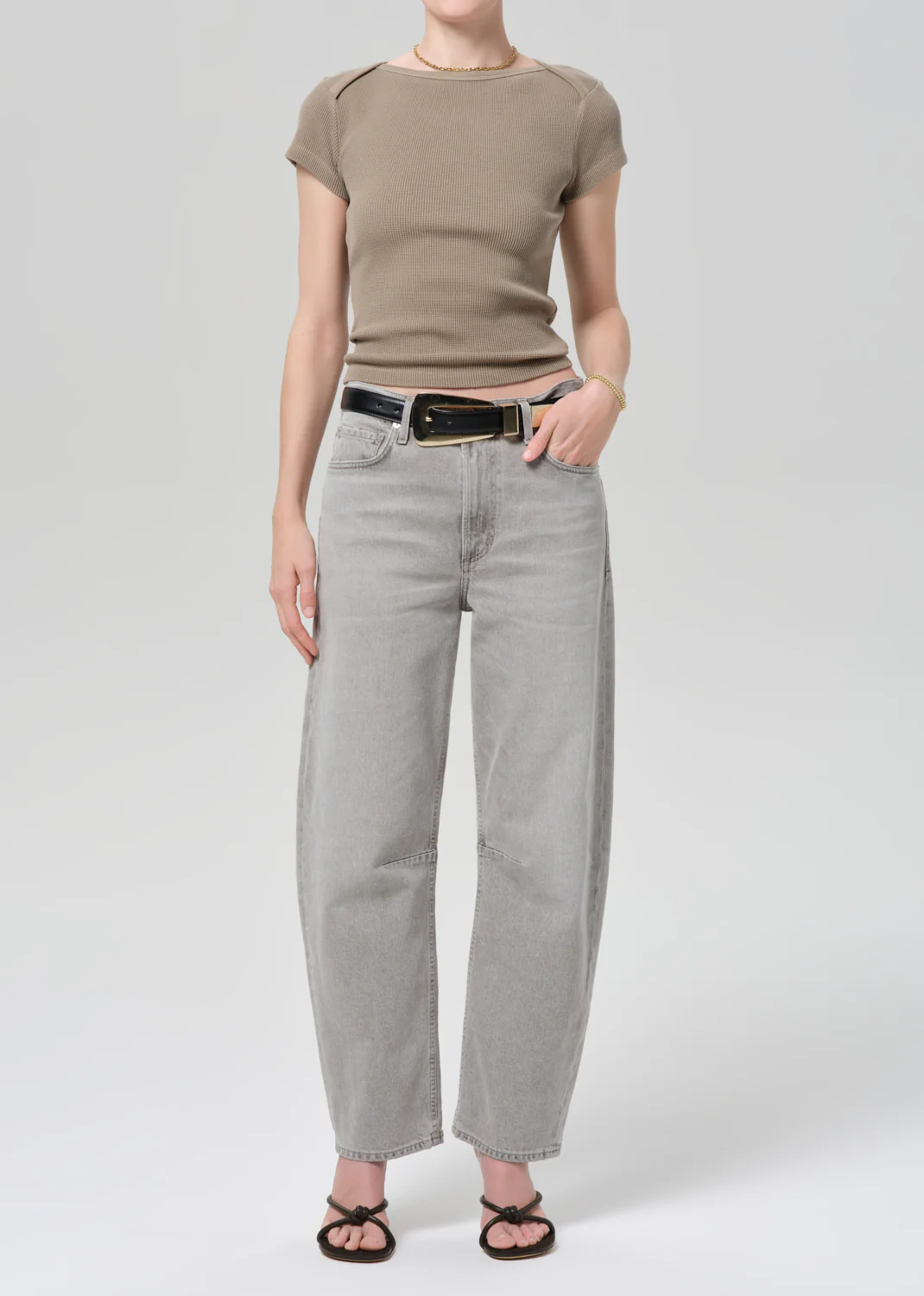 Baby Waffle Tee in Bezal - Image 5