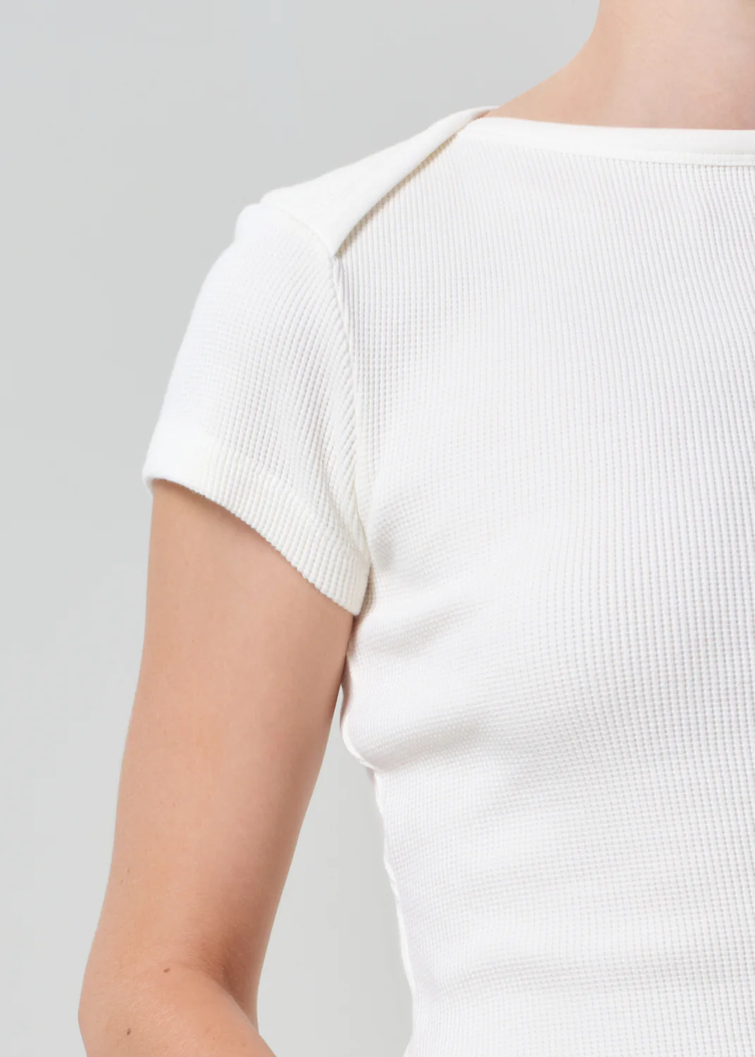 Baby Waffle Tee in Pashmina - Image 4
