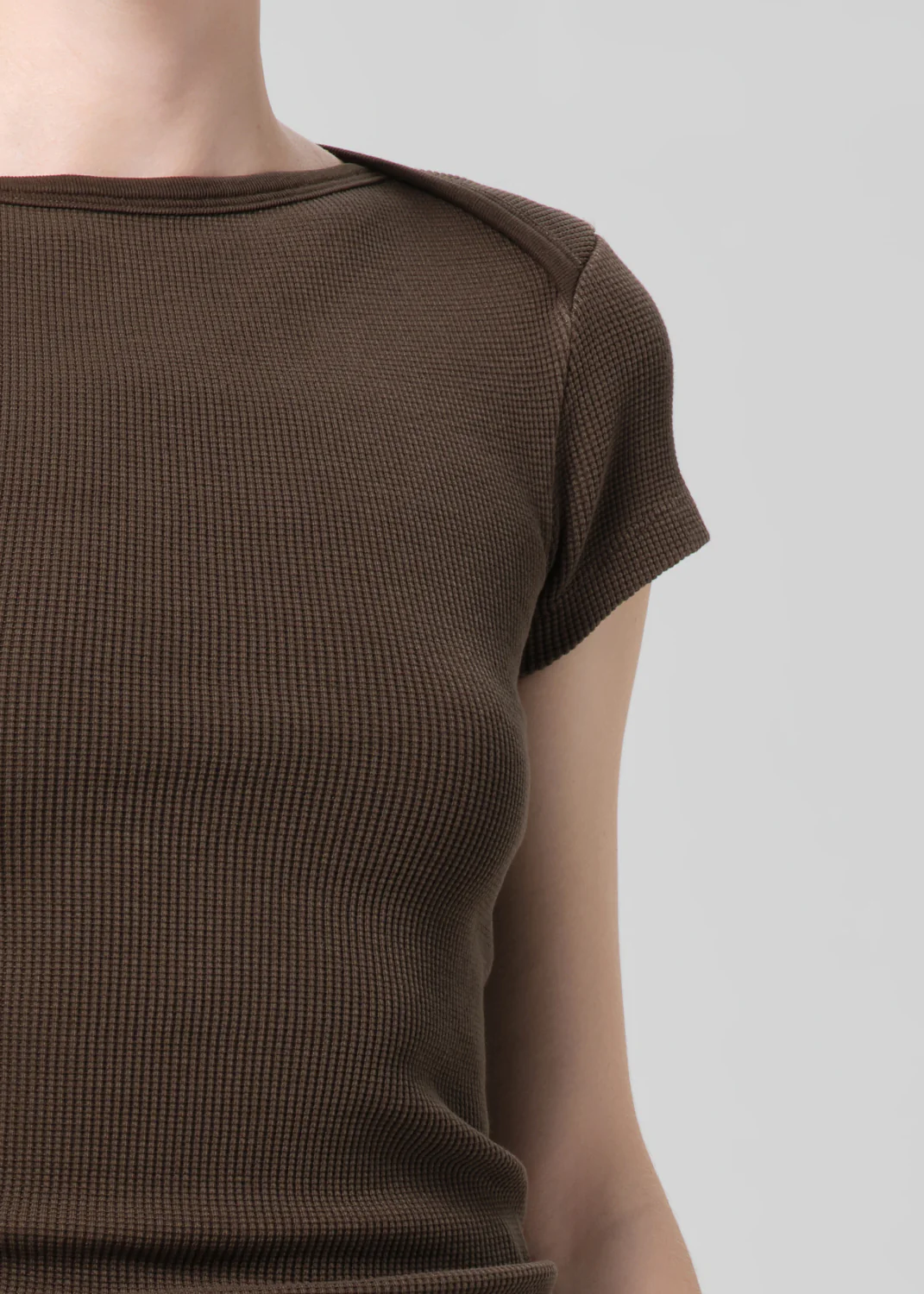 Baby Waffle Tee in Umber - Image 4