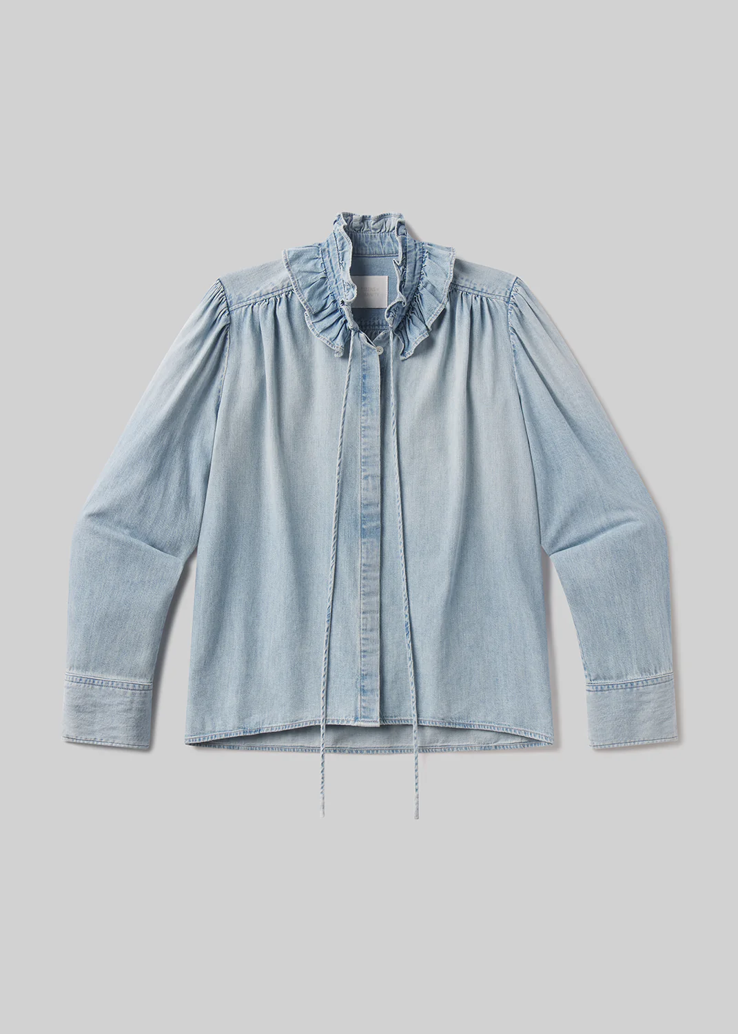 Calista Frill Collar Shirt in Skylar - Image 6