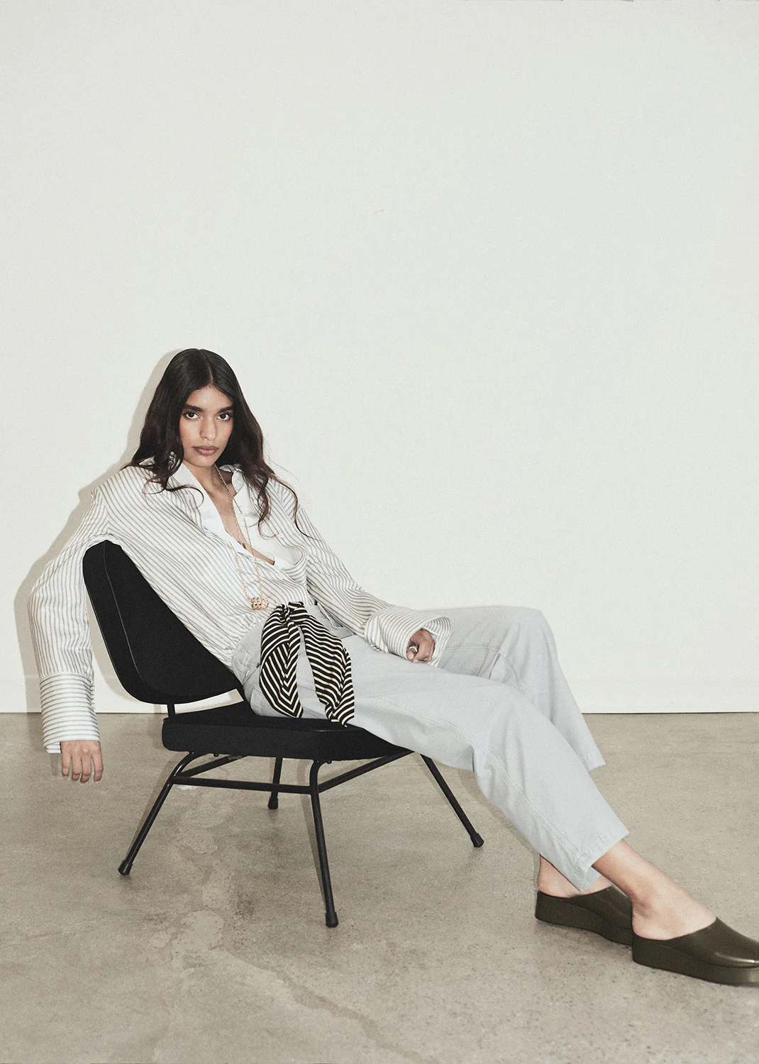 Camilia Shirt in Miranda Stripe - Image 2