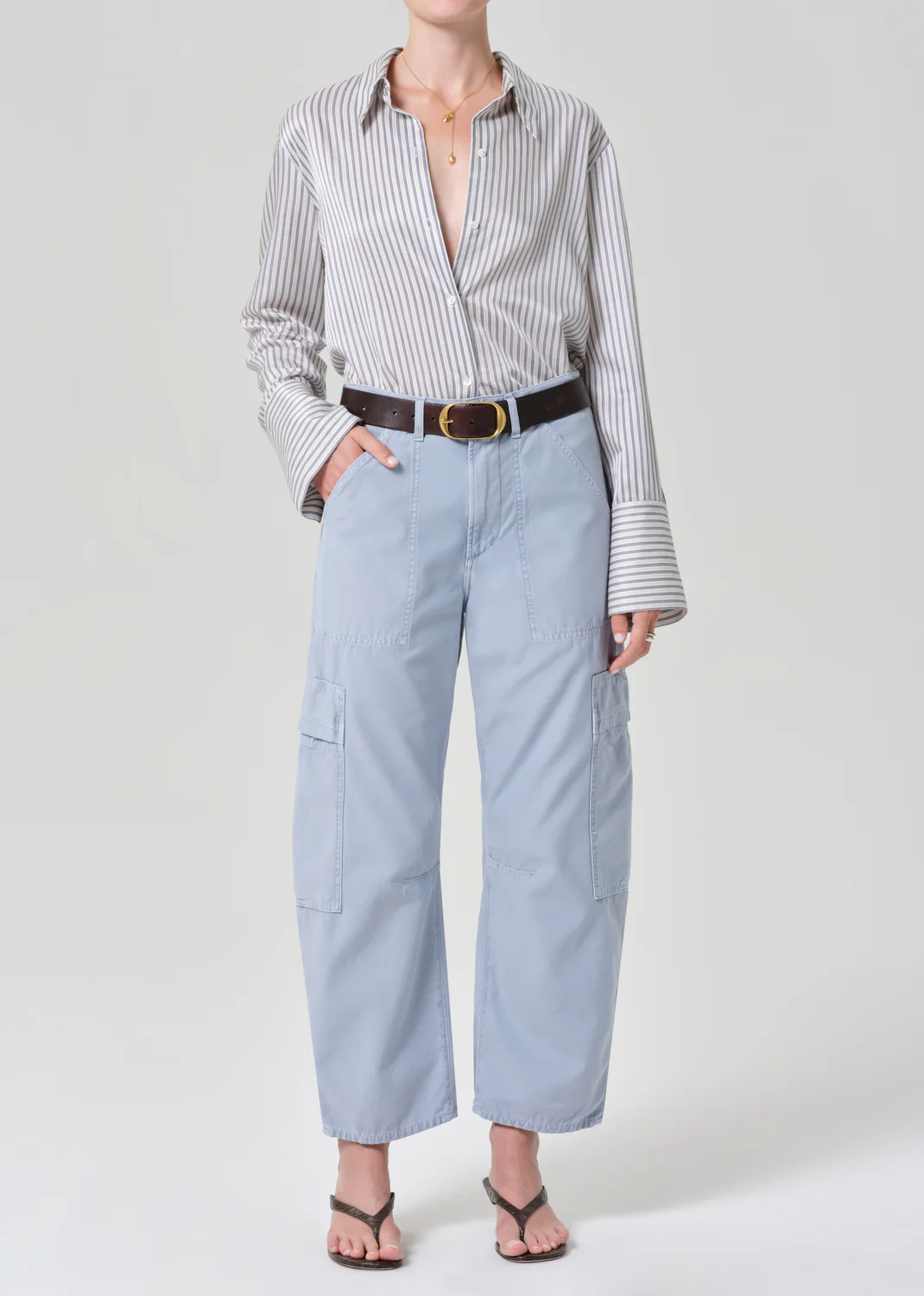 Camilia Shirt in Miranda Stripe - Image 6