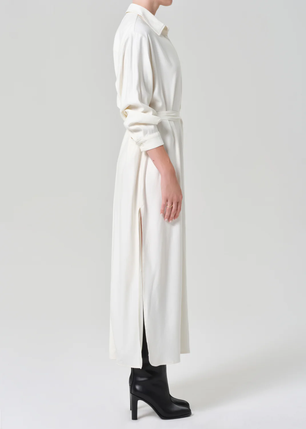 Camillia Shirt Dress in Moonlight - Image 4