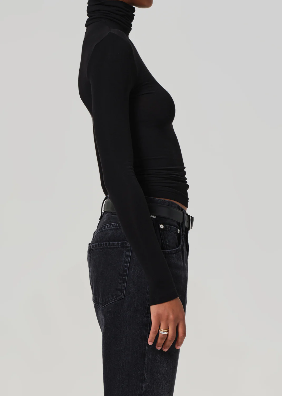 Caradene Turtleneck in Black - Image 3