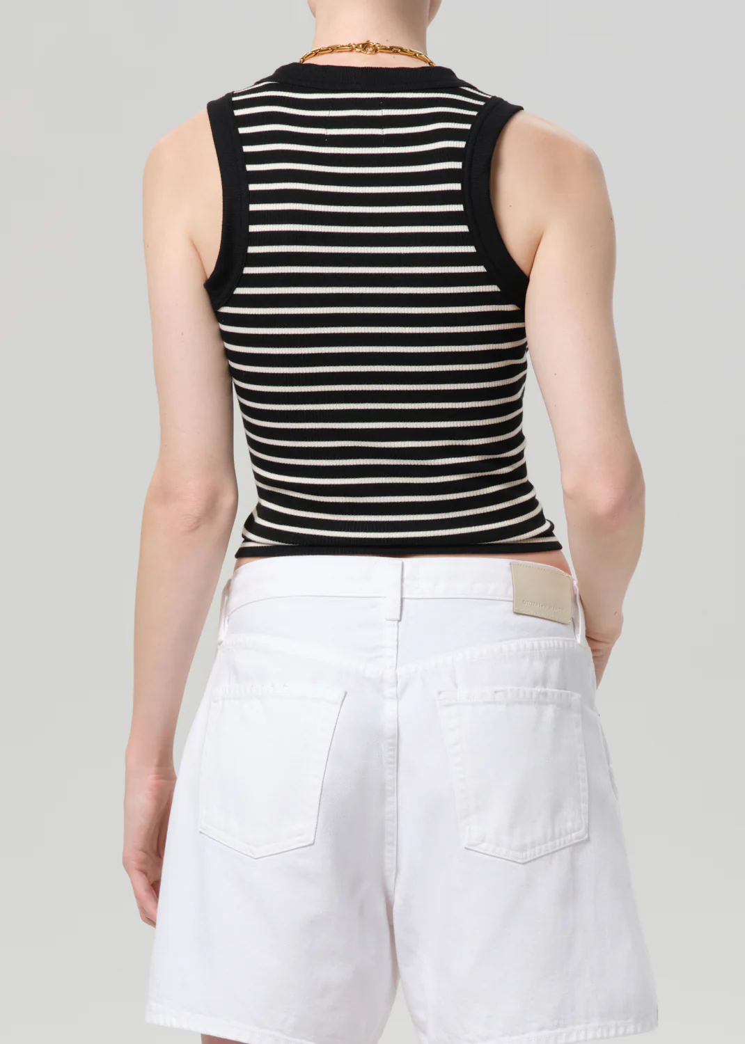 Caralyn Tank in Anthracite Stripe - Image 2