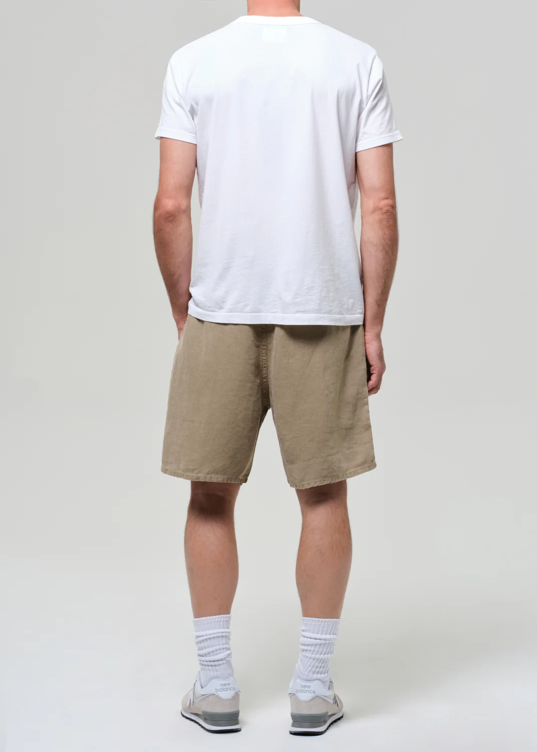 Drawstring Deck Linen Short in Reservoir - Image 3
