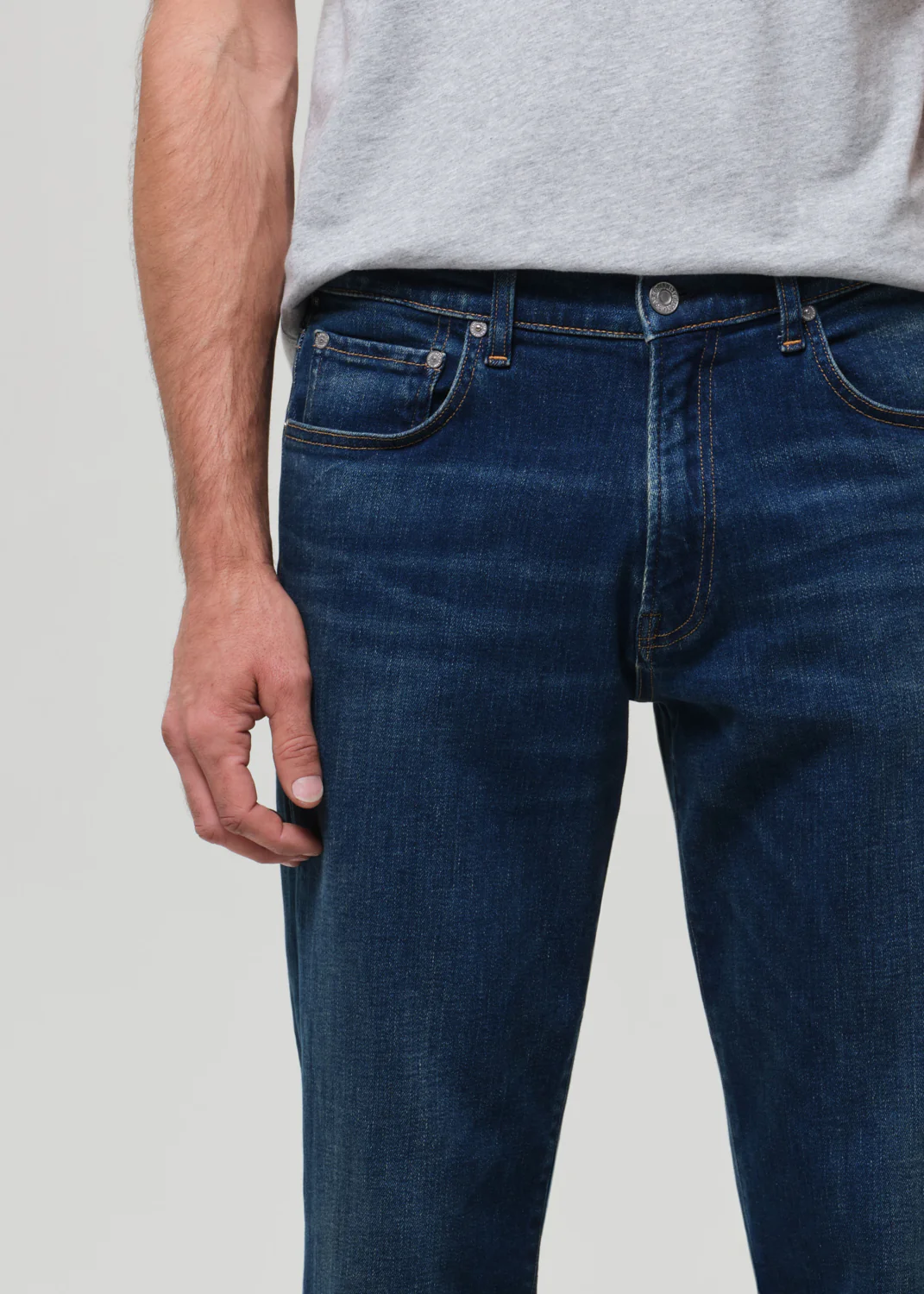 Elijah Straight Cashmere Denim in Condor - Image 6