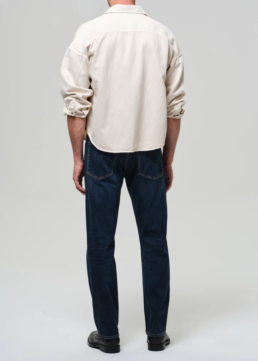 Elijah Straight Cashmere Denim in Prospect - Image 4