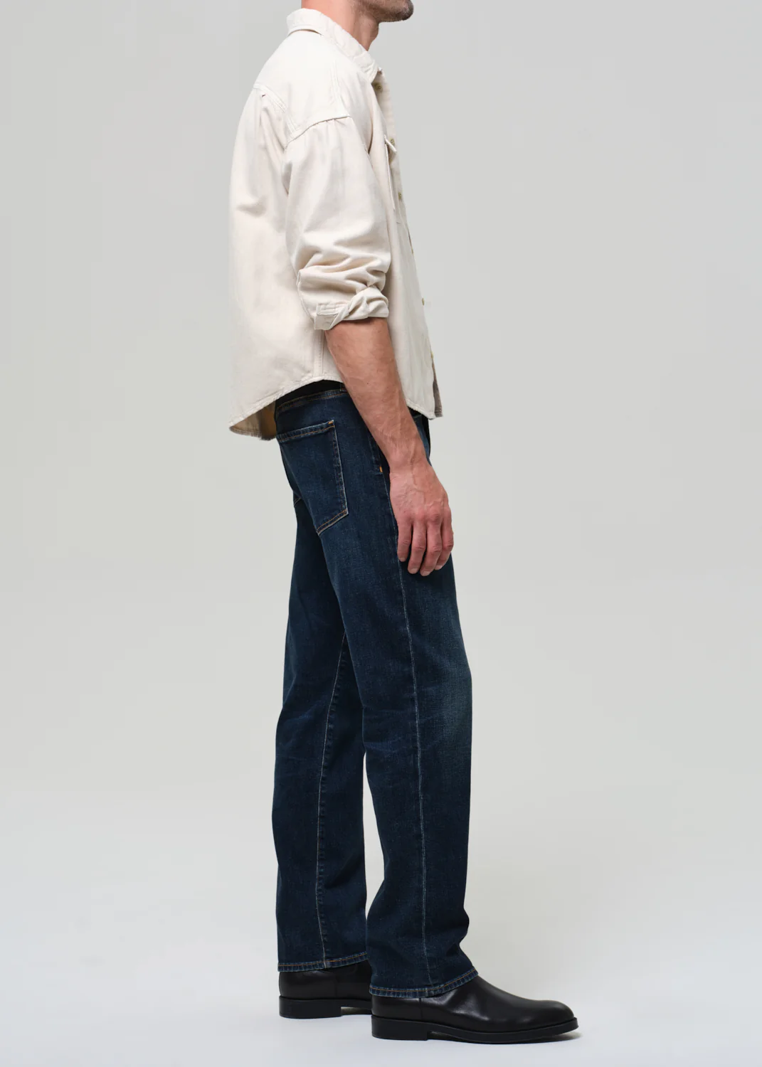 Elijah Straight Cashmere Denim in Prospect - Image 5