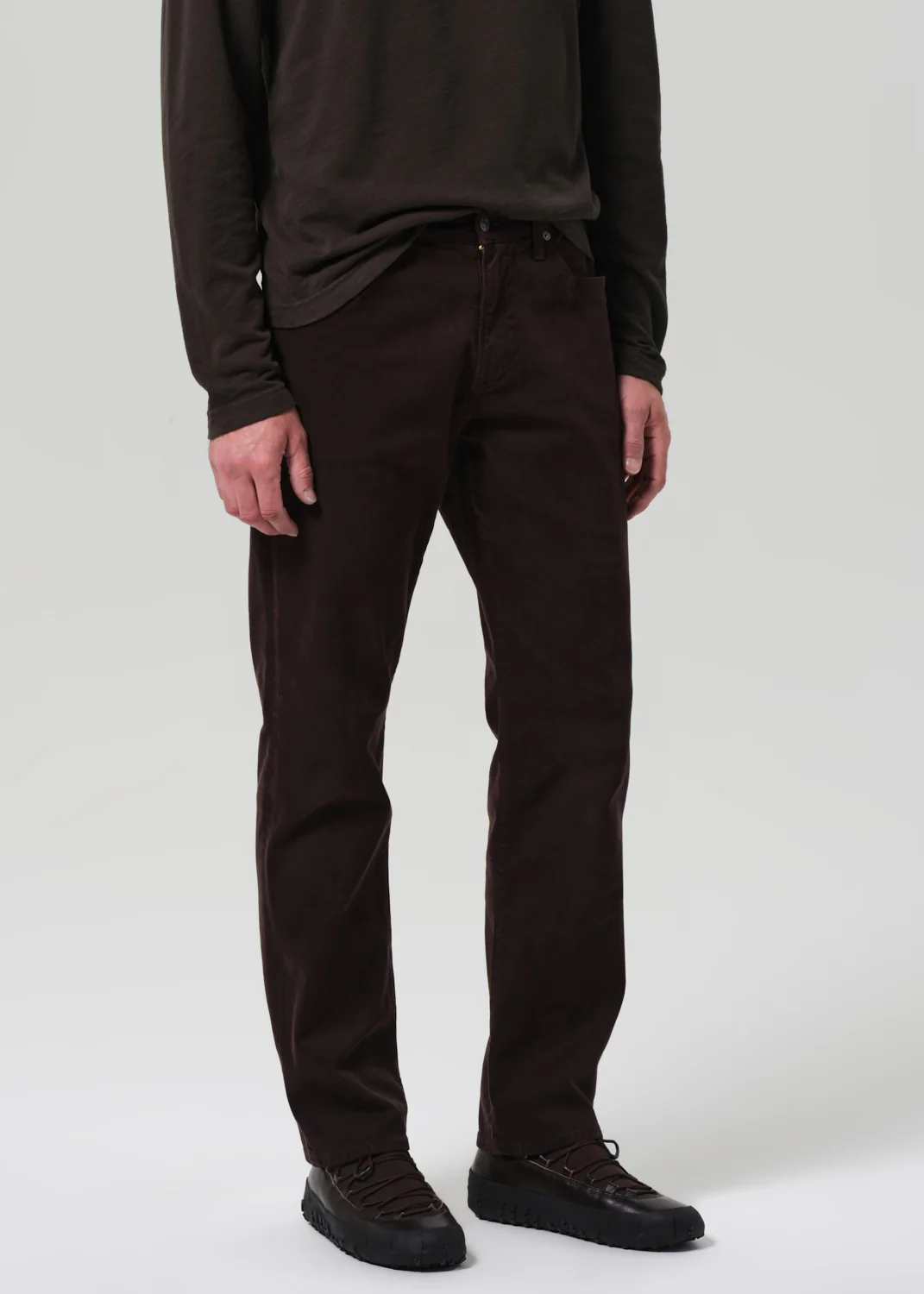 Elijah Straight Cashmere Touch Twill in Toast - Image 5