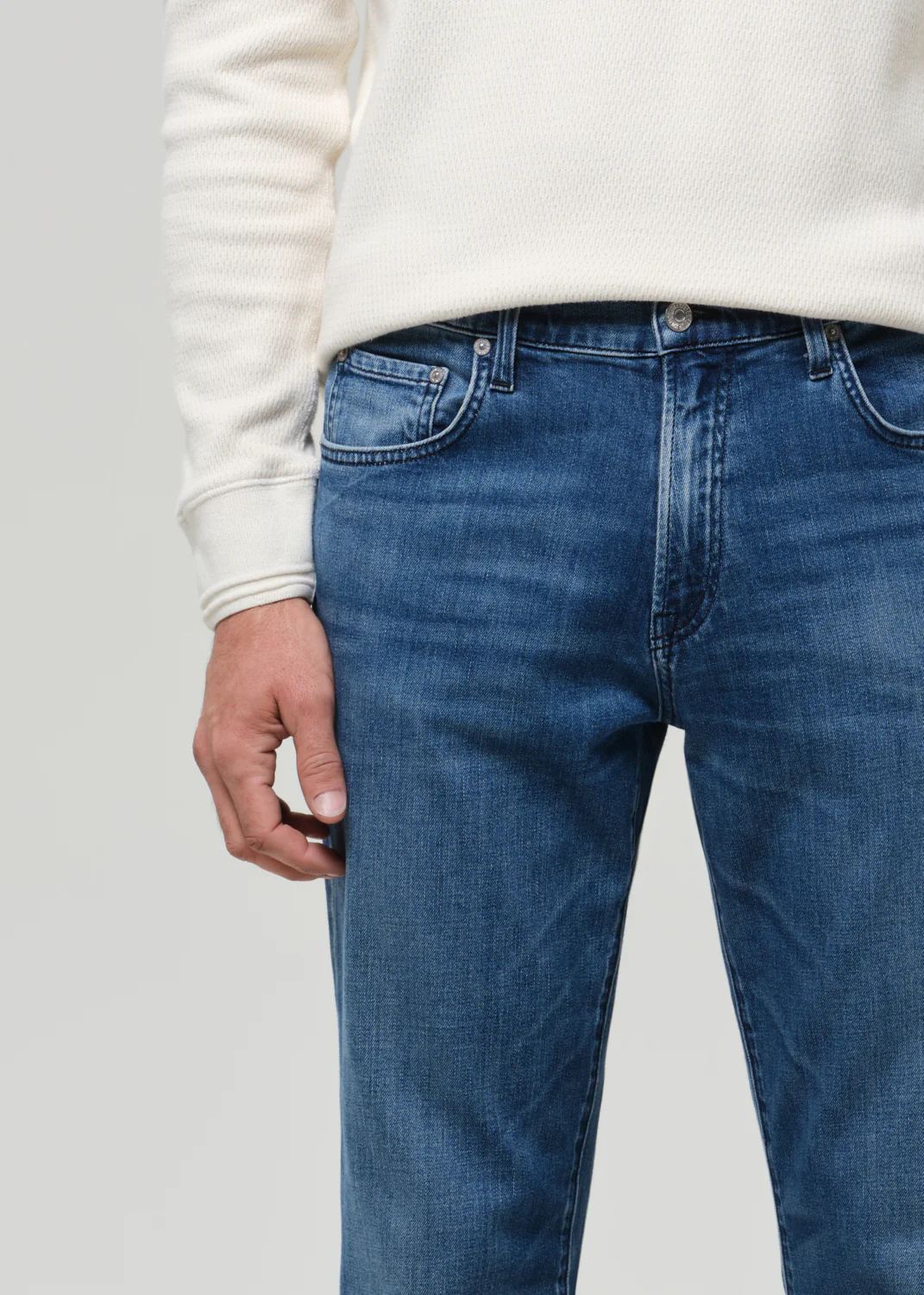 Elijah Straight Tropical Denim in Milestone - Image 7