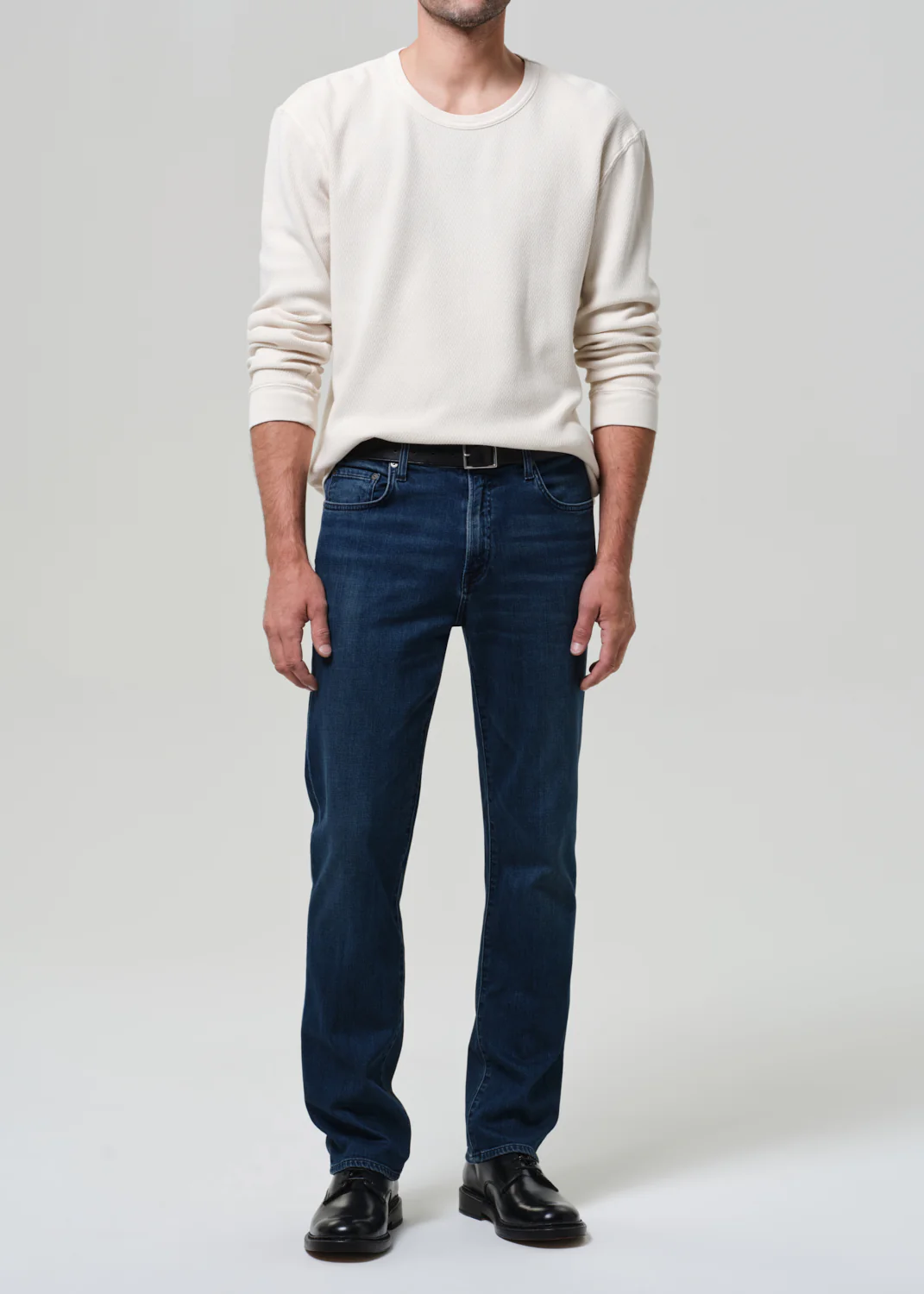 Elijah Straight Tropical Denim in Tinted Dark - Image 2