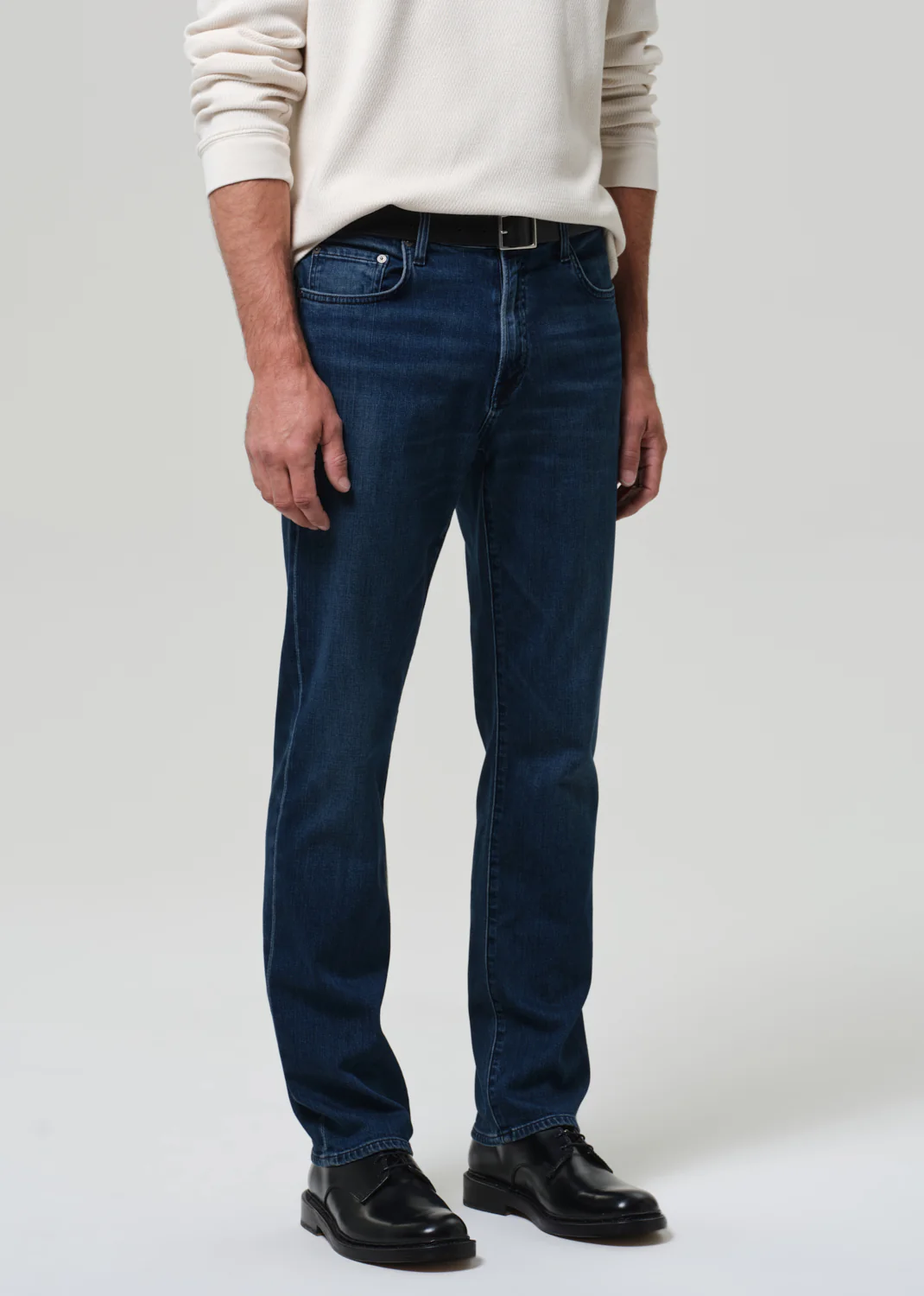 Elijah Straight Tropical Denim in Tinted Dark - Image 5