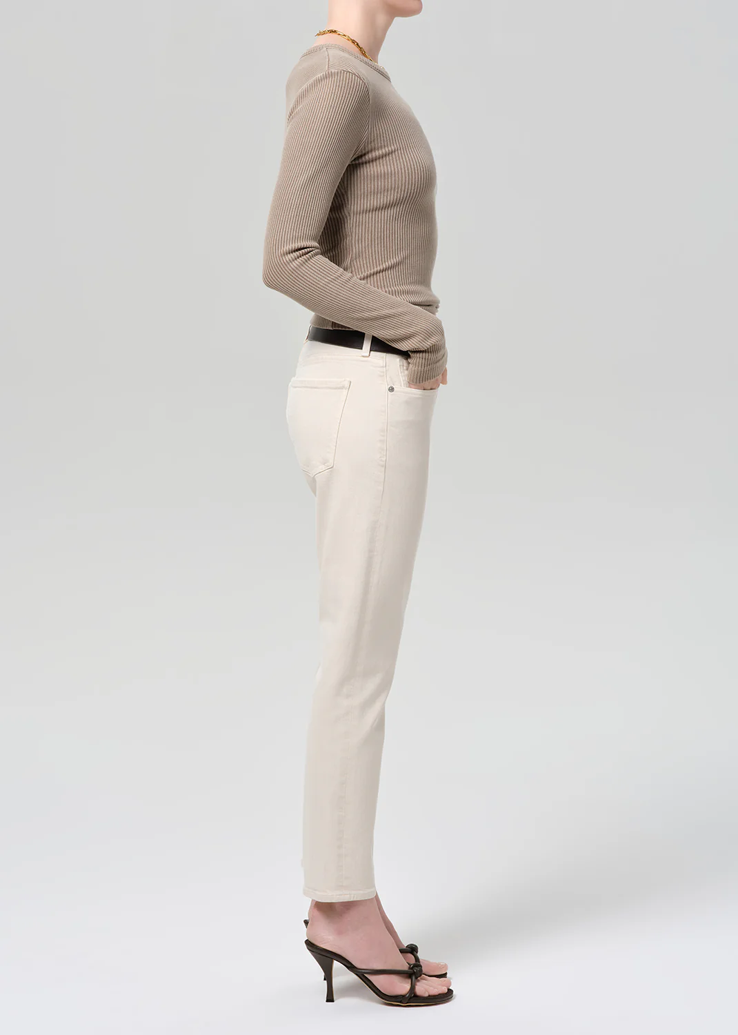 Emerson Slim Boyfriend 27" in Almondette - Image 3