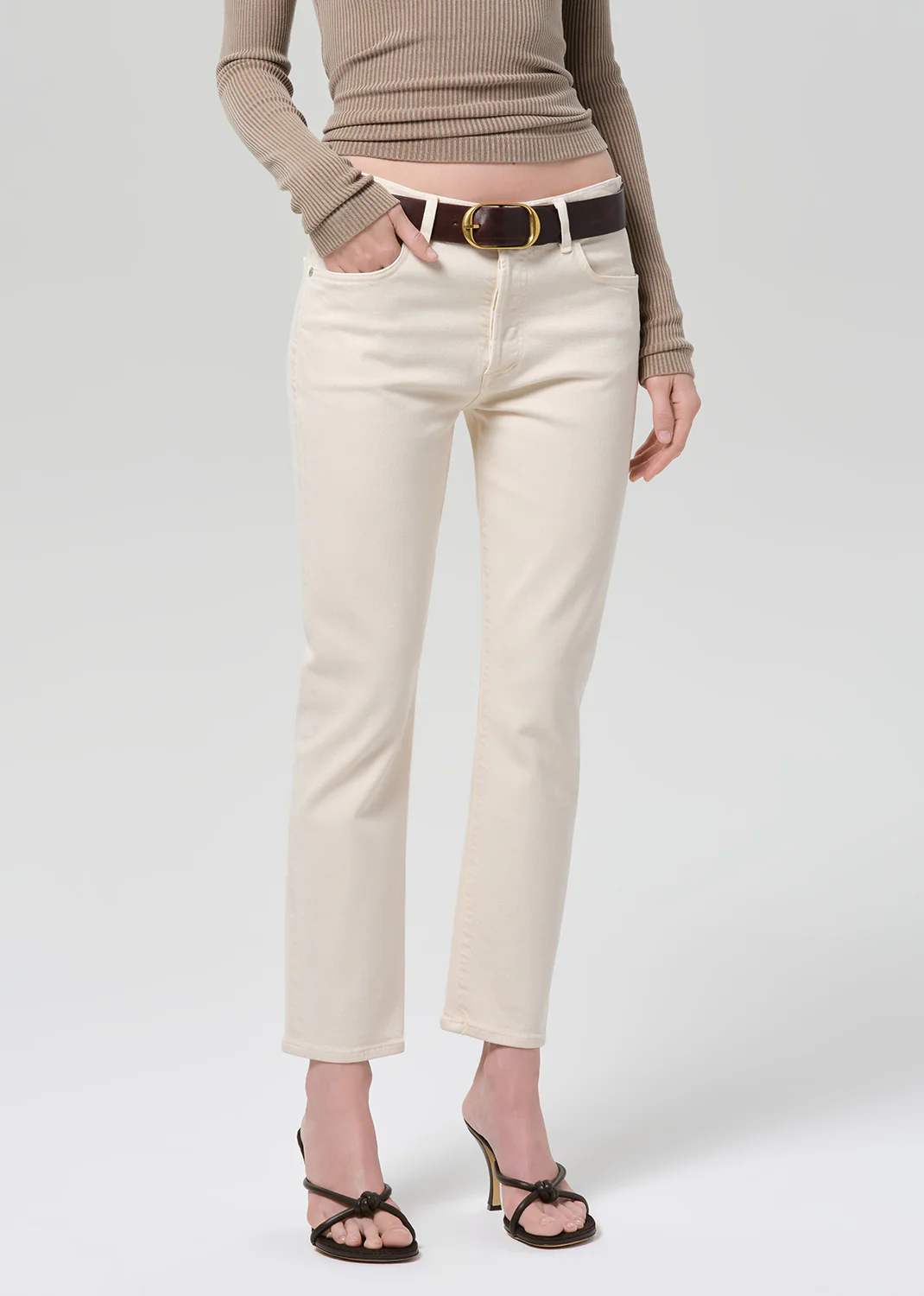 Emerson Slim Boyfriend 27" in Almondette - Image 4