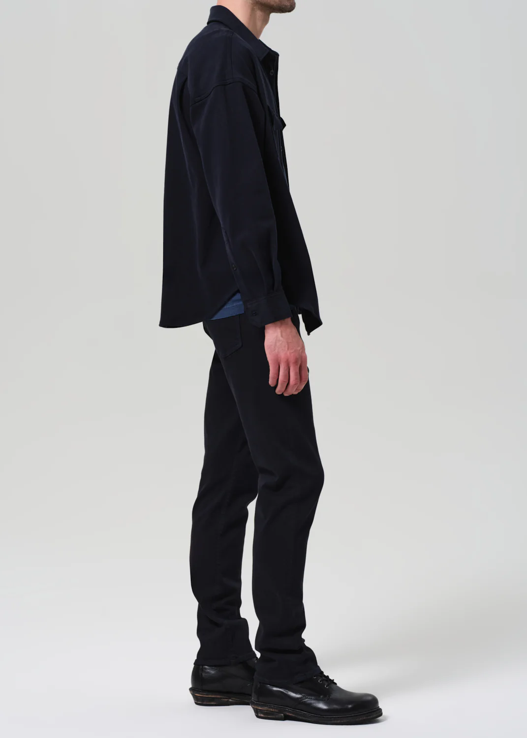 Gage Slim Straight Soft Weft in True Navy - Image 4