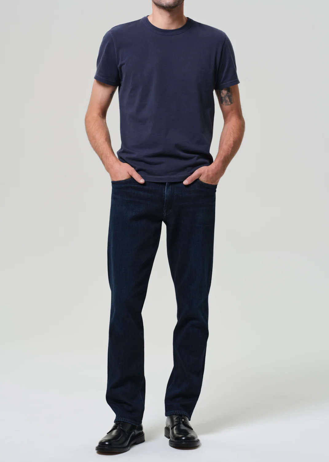 Gage Slim Straight Cashmere Denim in Dark Tint - Image 2