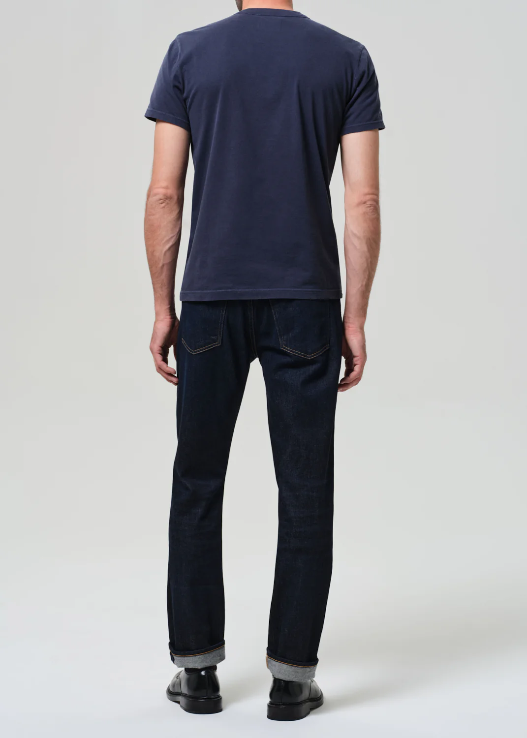 Gage Slim Straight Cashmere Denim in Falcon - Image 3