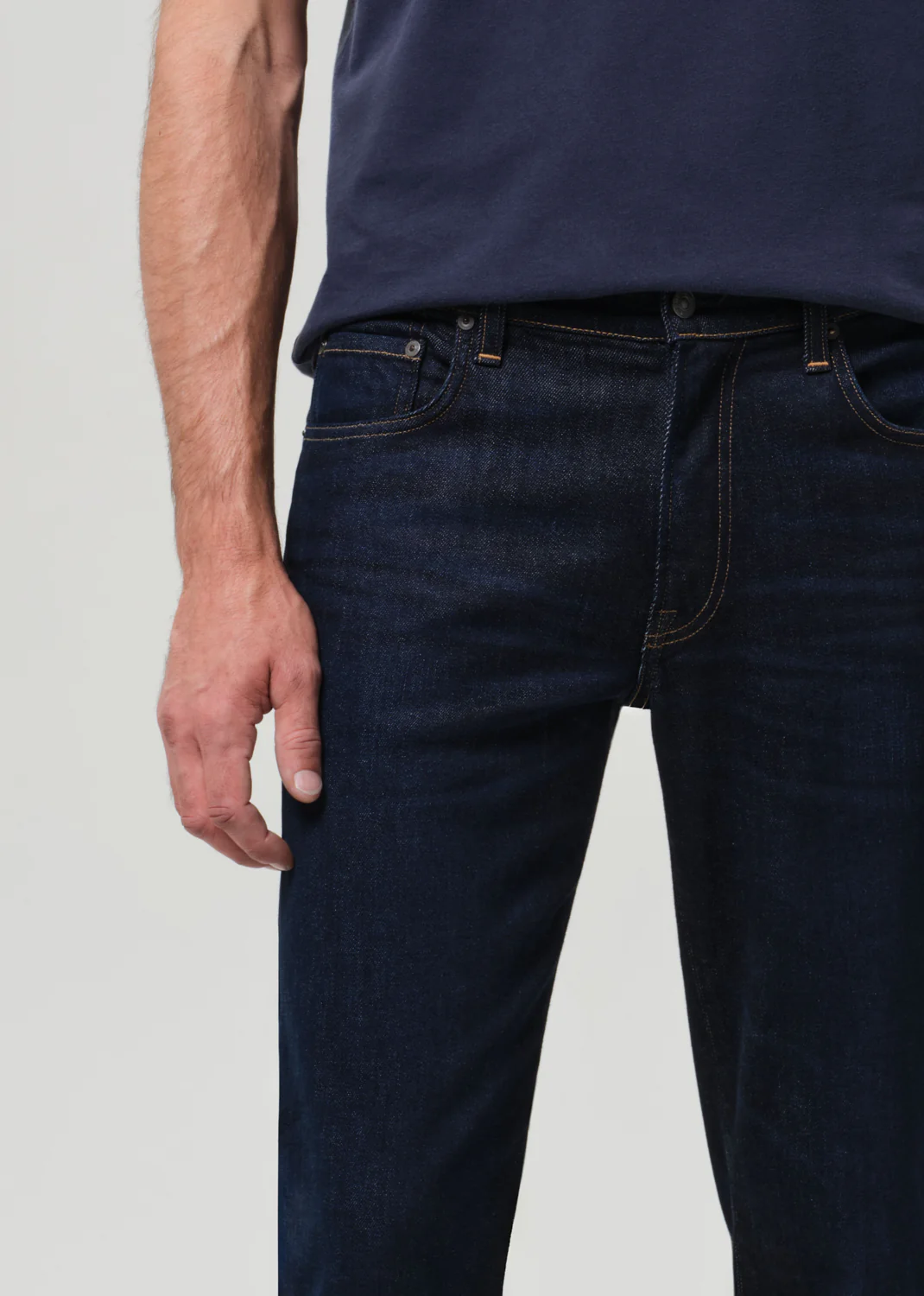 Gage Slim Straight Cashmere Denim in Falcon - Image 6