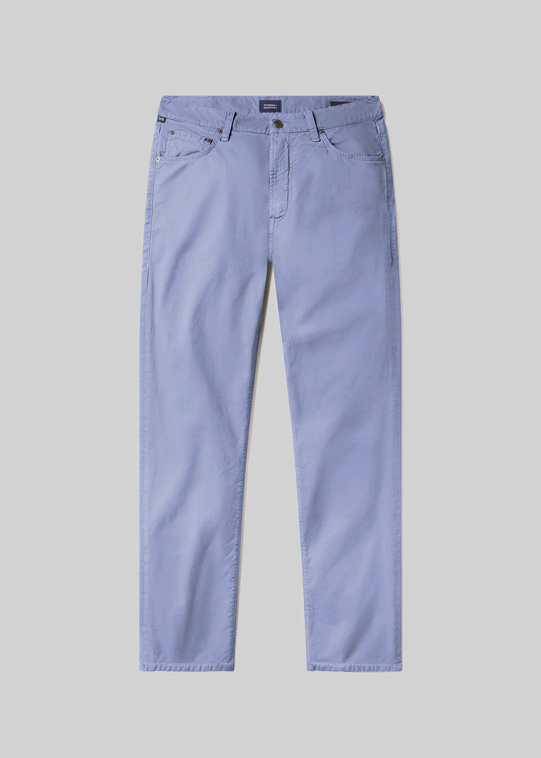Gage Slim Straight Cashmere Touch Sateen in Glacier