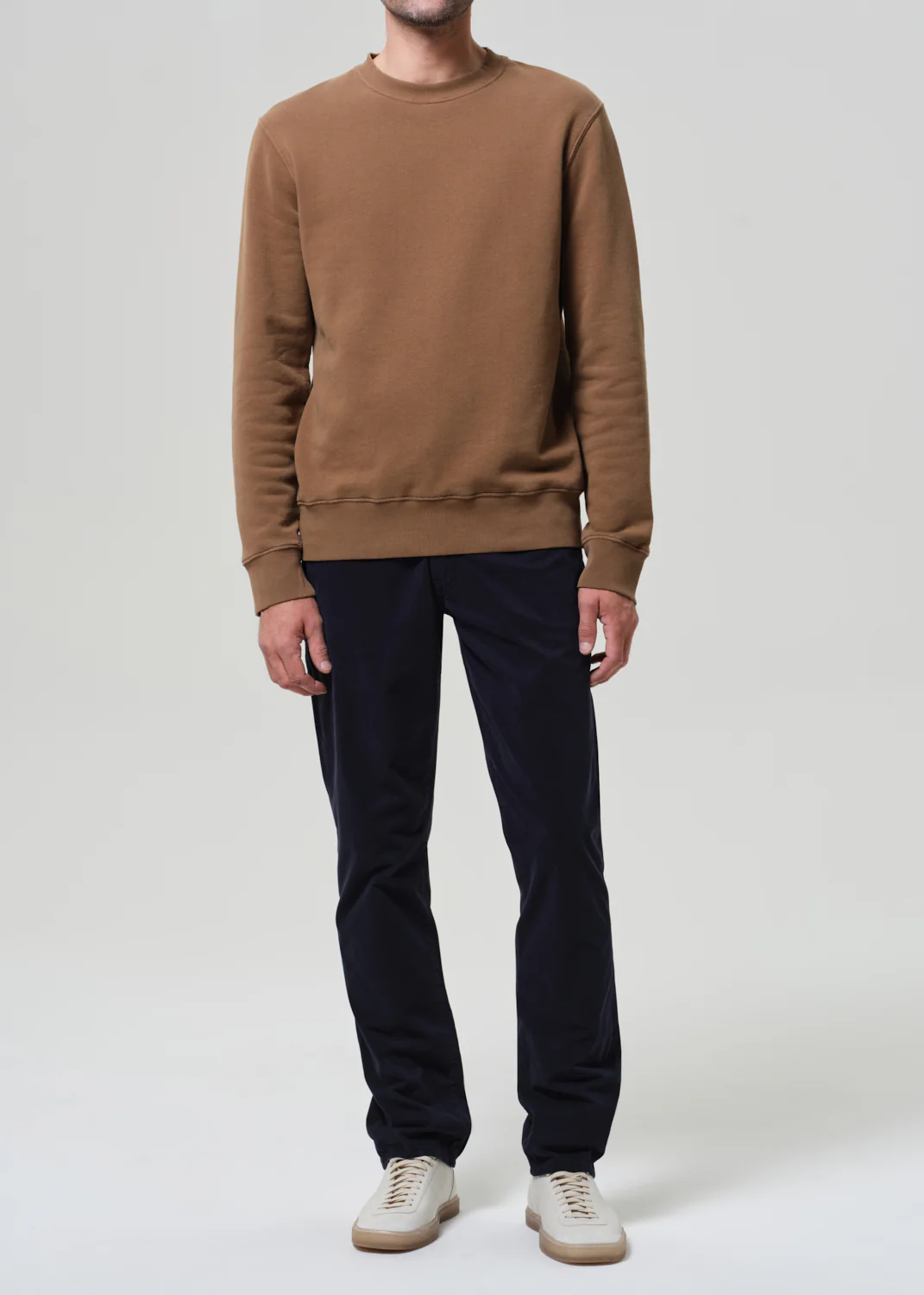 Gage Slim Straight Cashmere Touch Sateen in Ink - Image 2