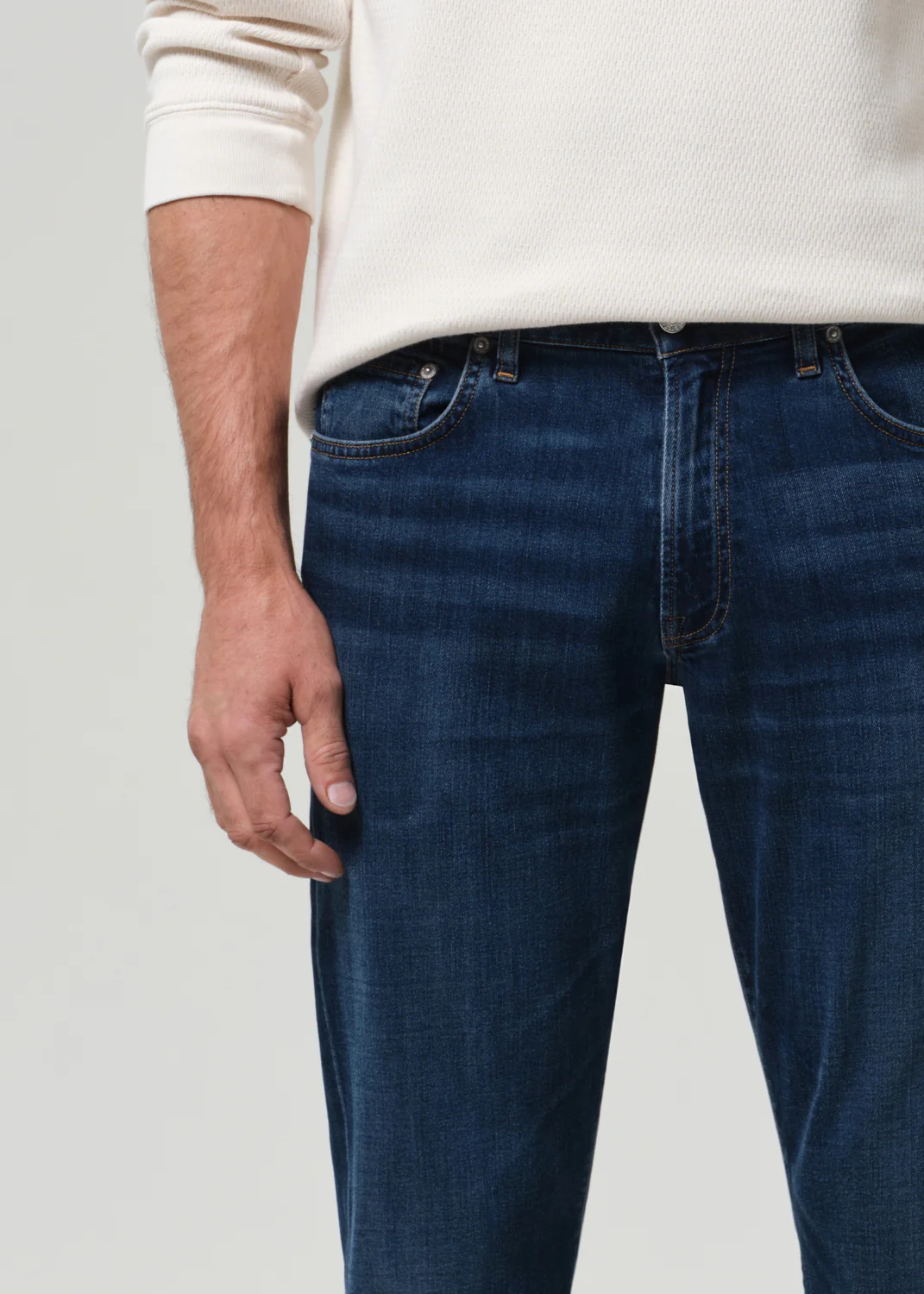 Gage Slim Straight Tropical Denim in Tinted Dark - Image 6
