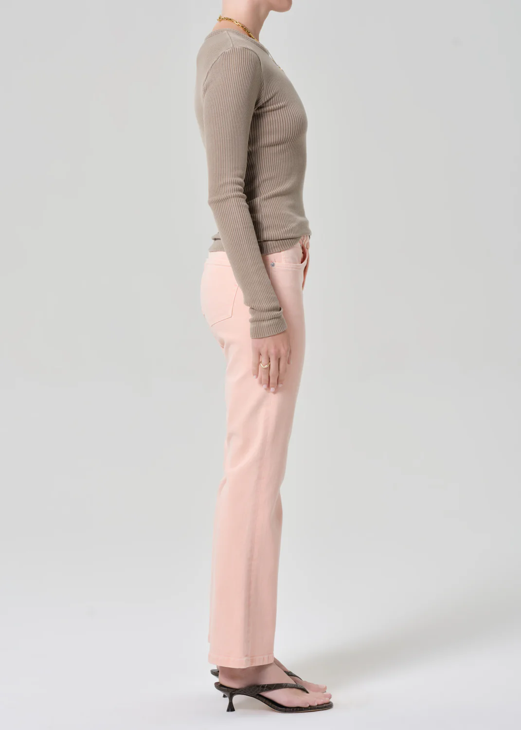 Goldie Kick Flare in Melon Creme - Image 3