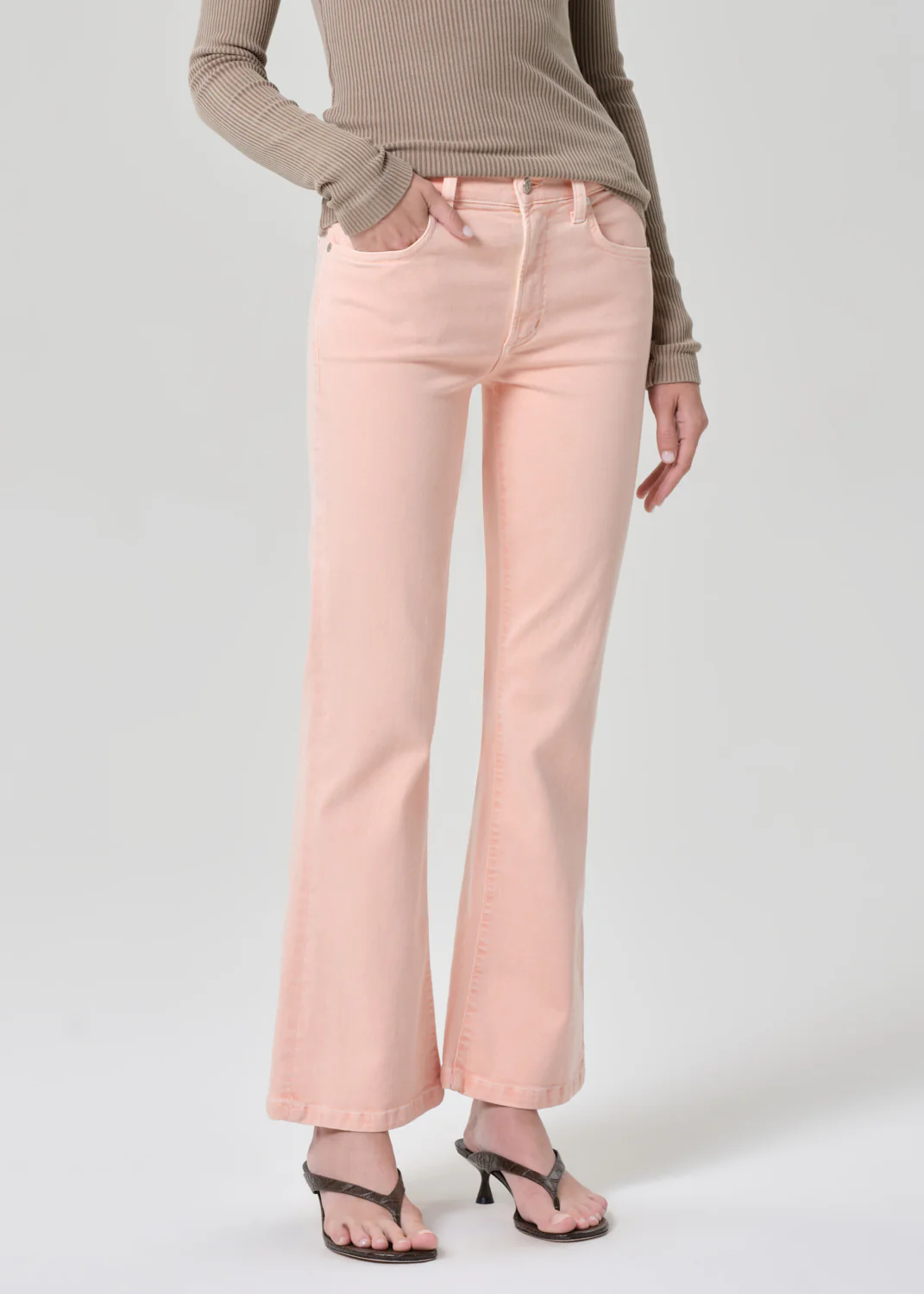 Goldie Kick Flare in Melon Creme - Image 4