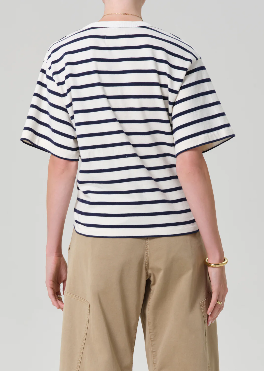 Goldie Tee in Marine Stripe - Image 2