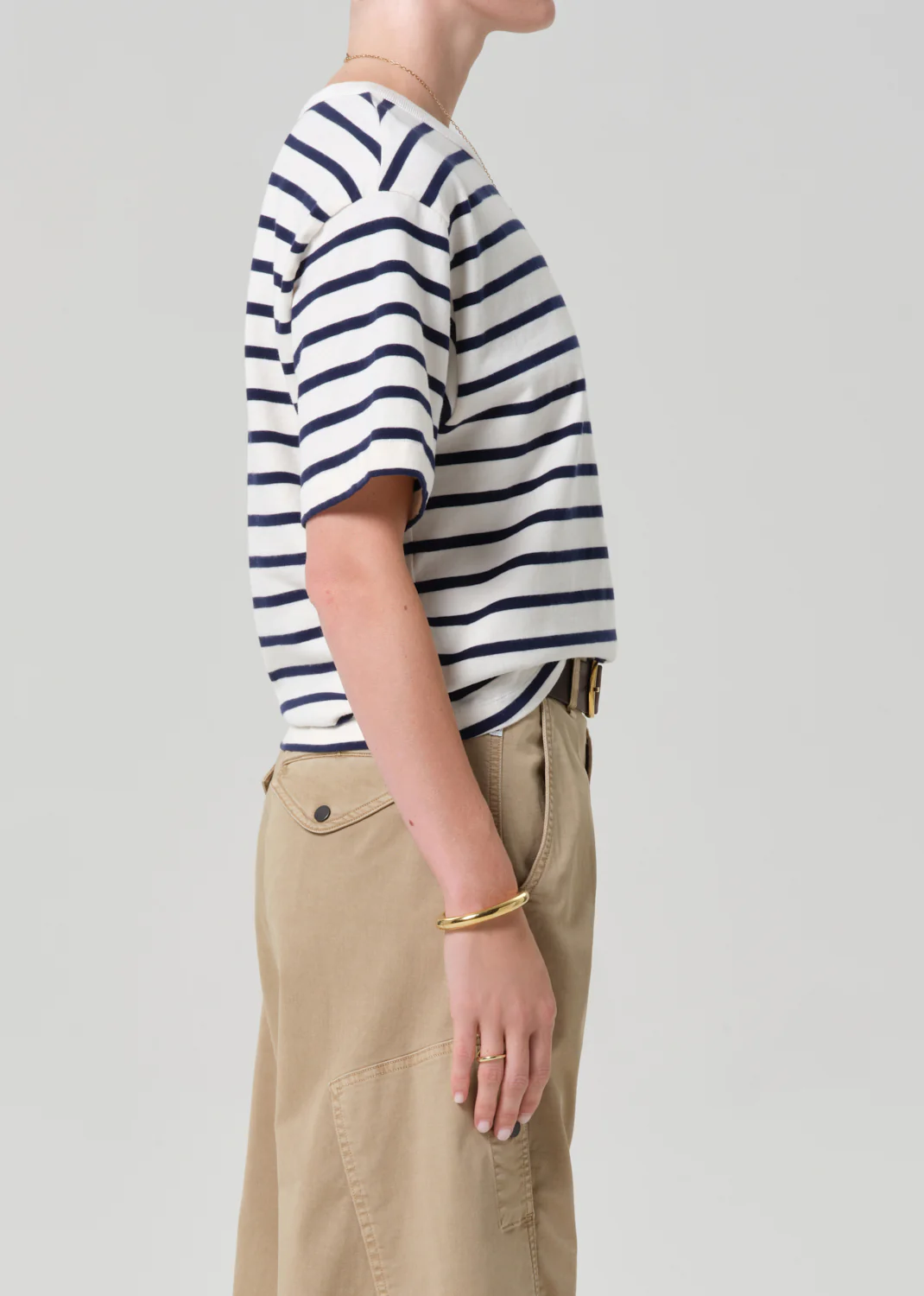 Goldie Tee in Marine Stripe - Image 3