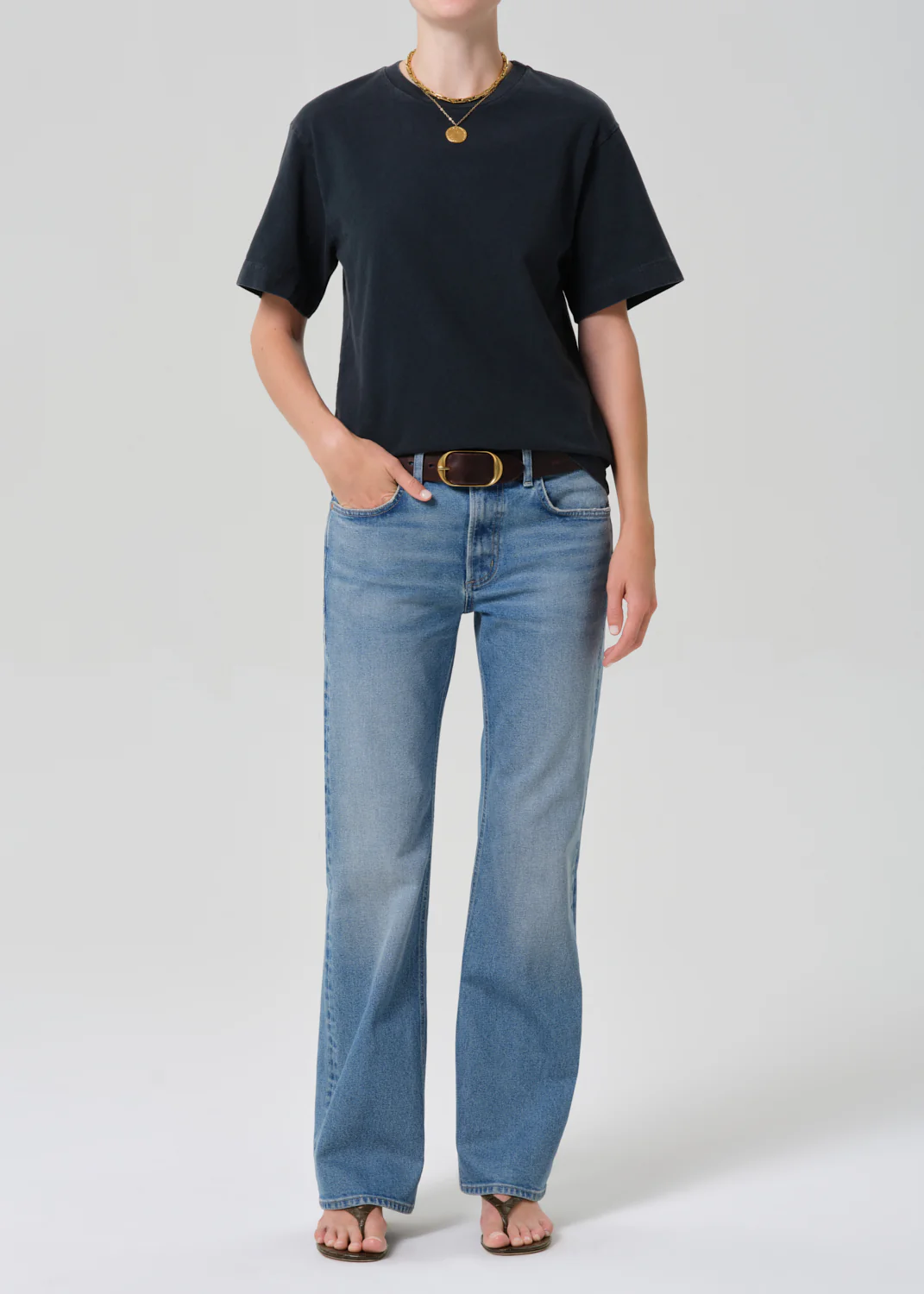 Goldie Tee in Washed Black - Image 5