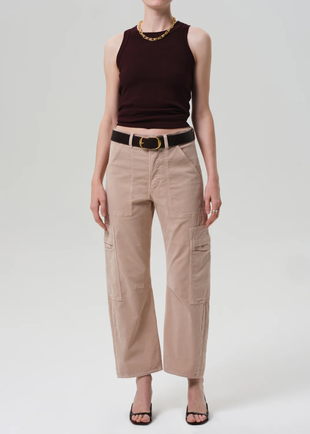 Isabel Rib Tank in Mahogany - Image 5