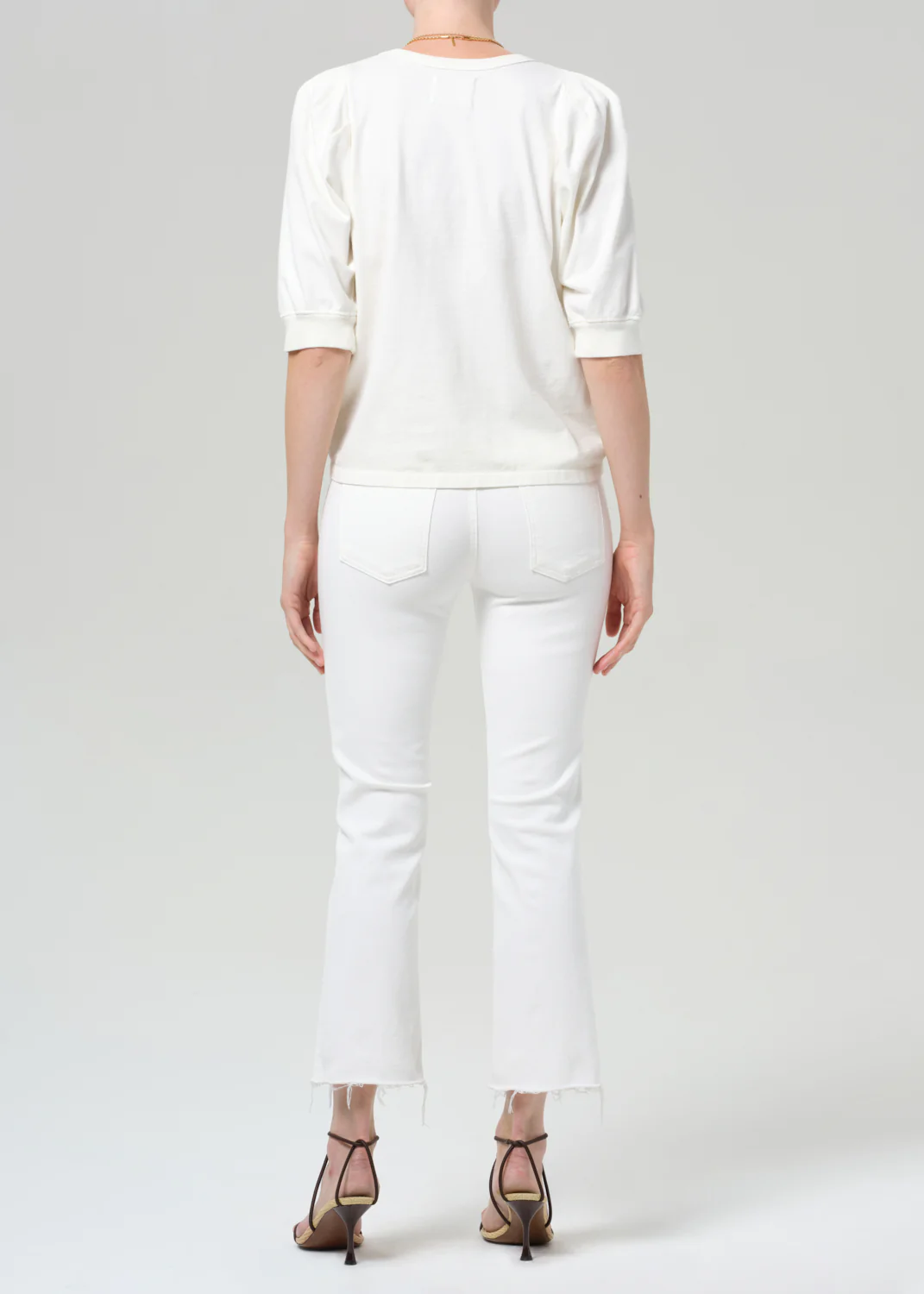 Isola Mid Rise Cropped Boot in Soft White - Image 2
