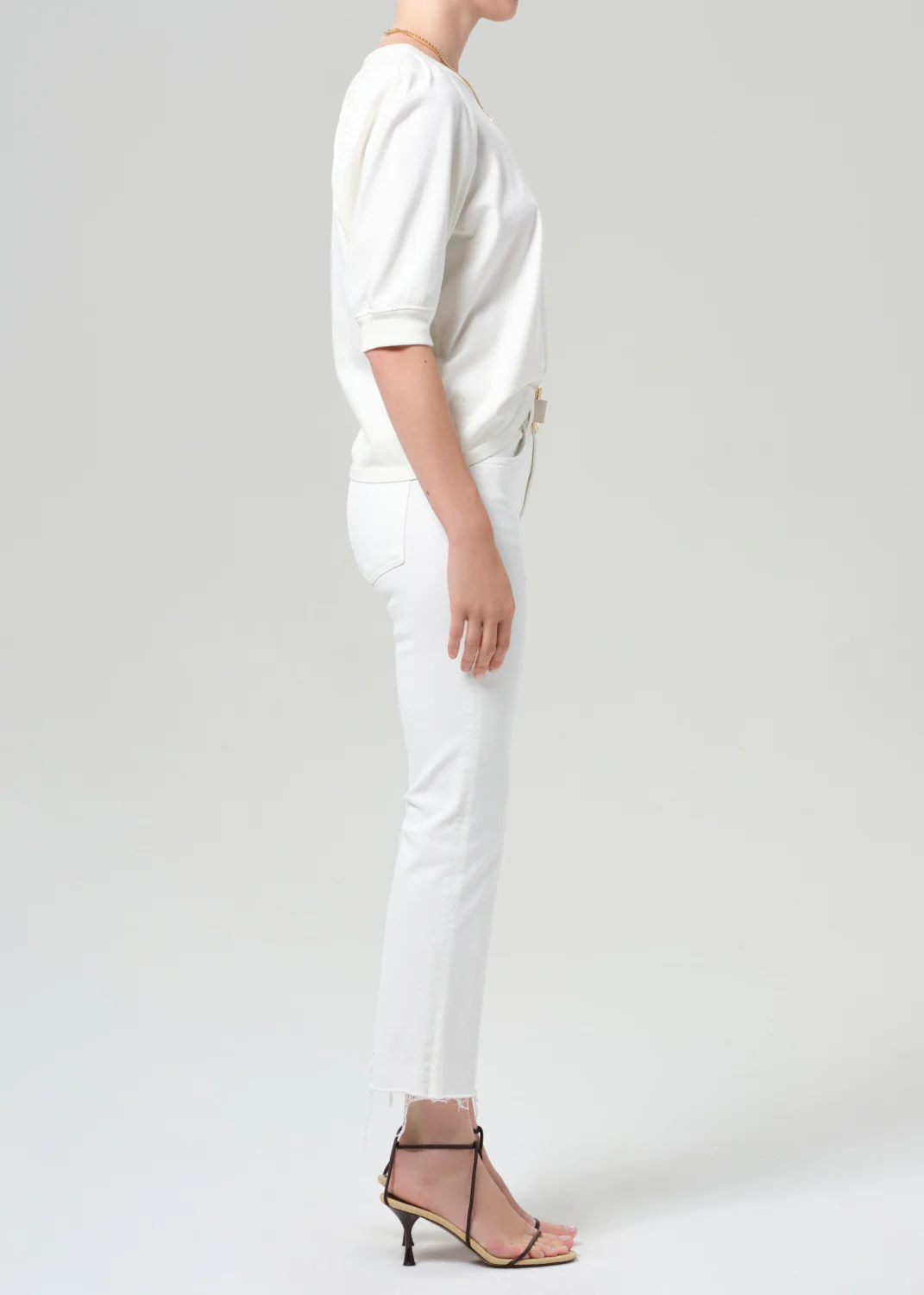 Isola Mid Rise Cropped Boot in Soft White - Image 3